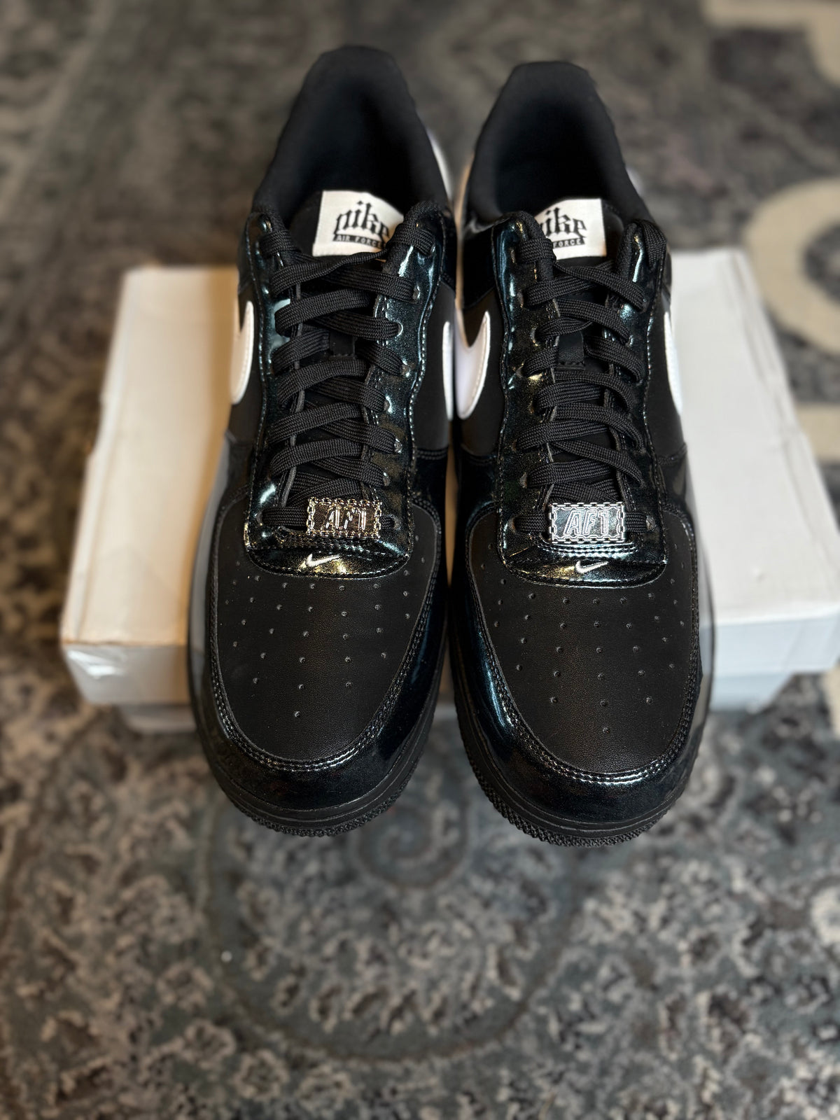Air Force 1 Low “07 LV8 “Glam Rock Black White”  Vnds Og Size 13