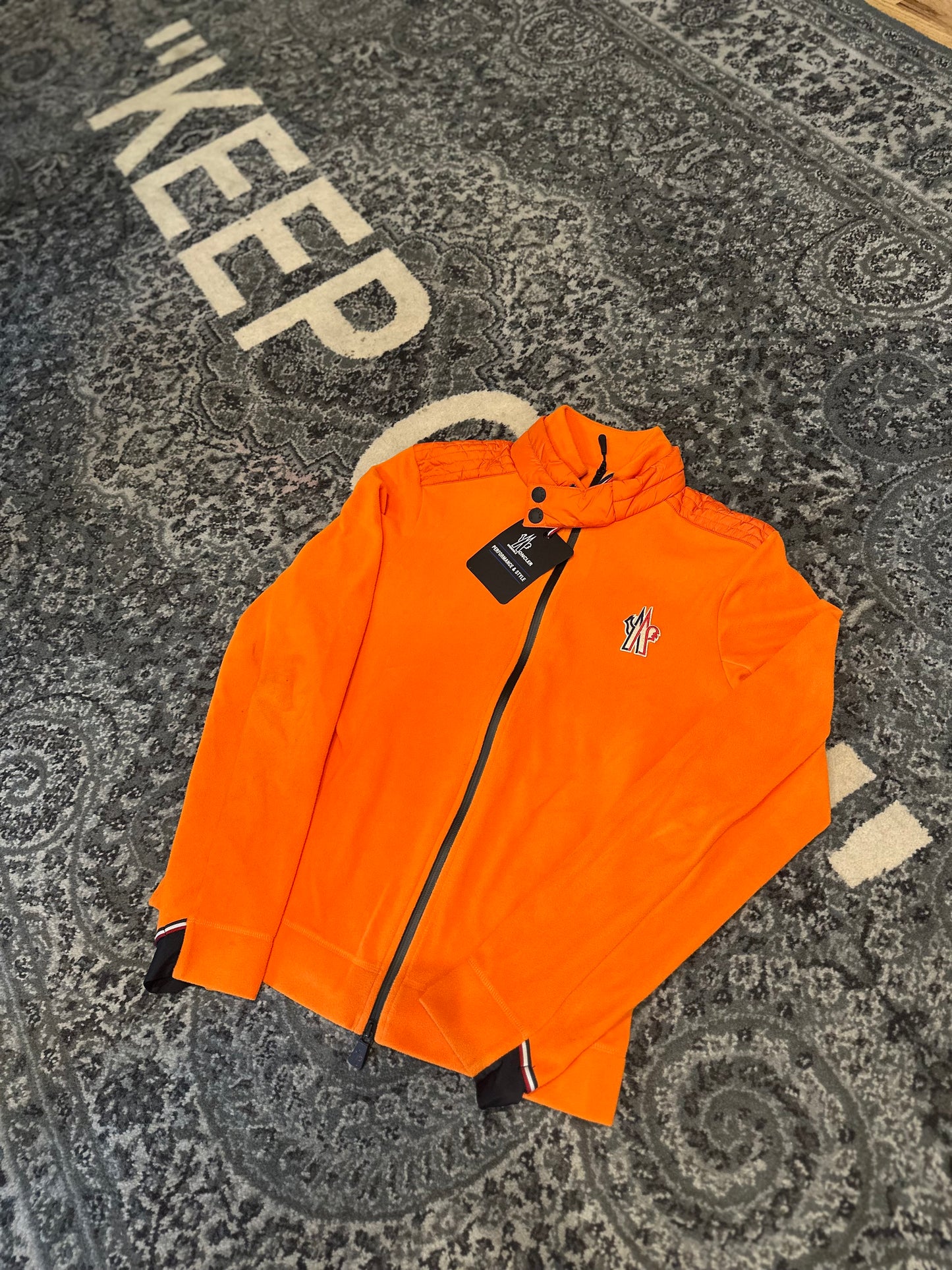 Moncler Orange Fleece DS Size Large
