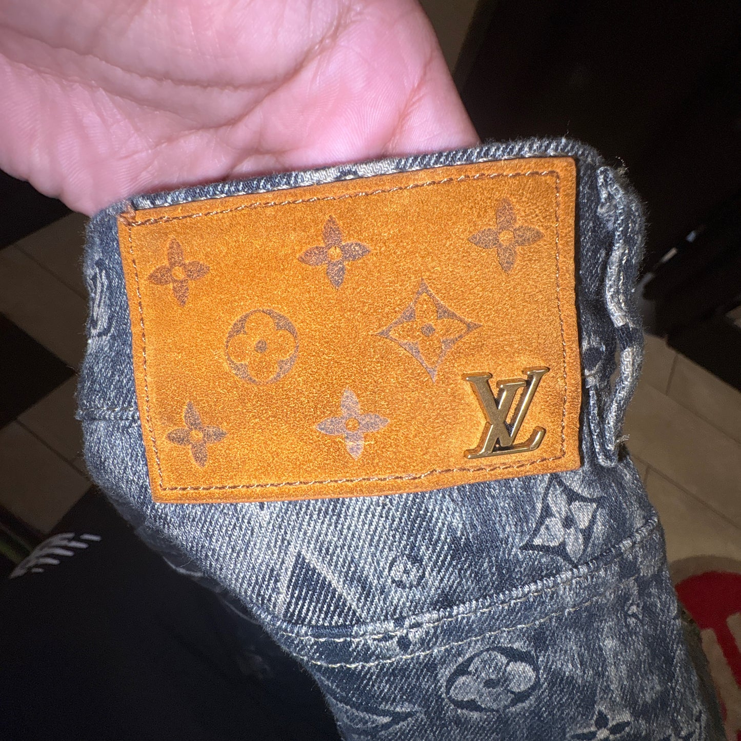 Louis Vuitton Monogram Jeans Size 34