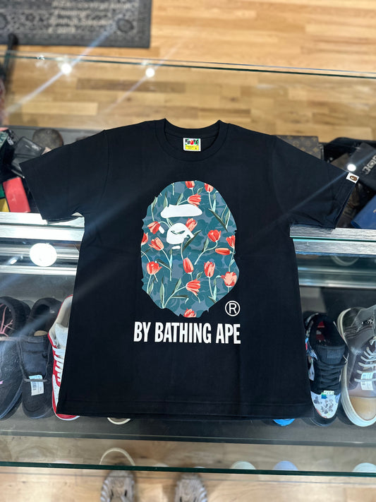 Bape Ape Head Floral Tee