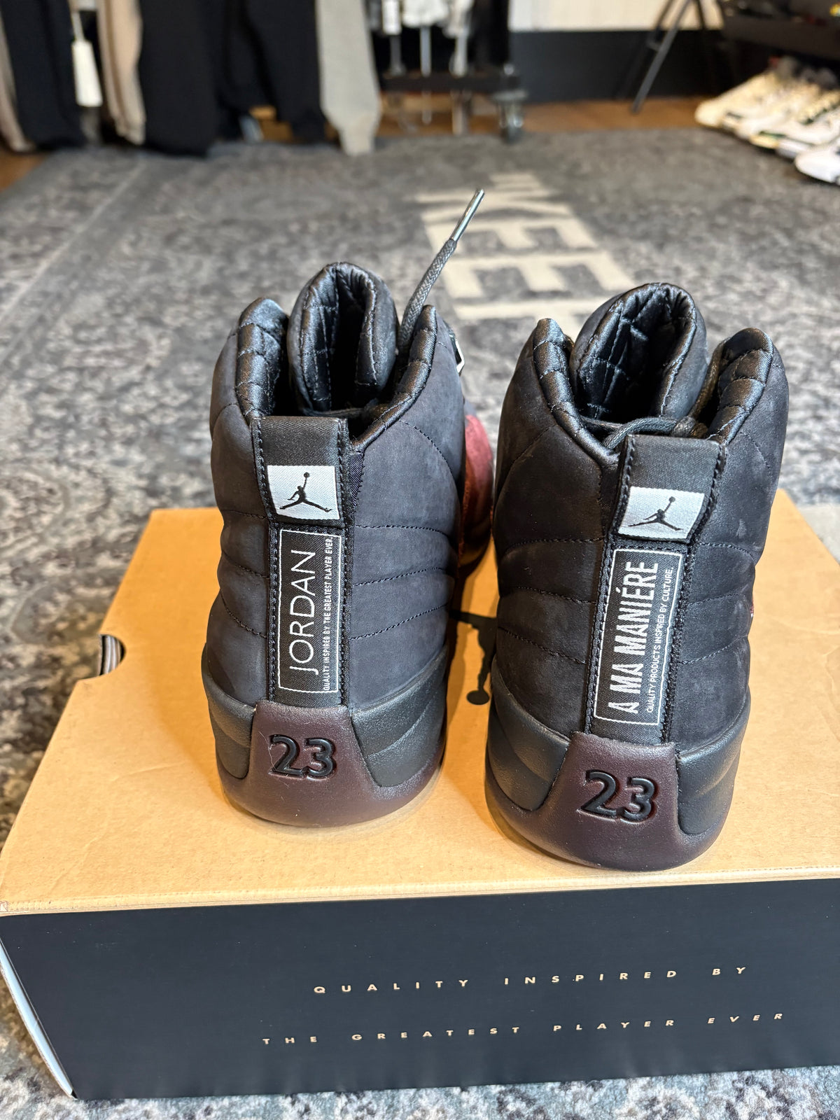 Jordan 12 Retro “A Ma Maniere Black” Vnds Og Size 10.5M/12W