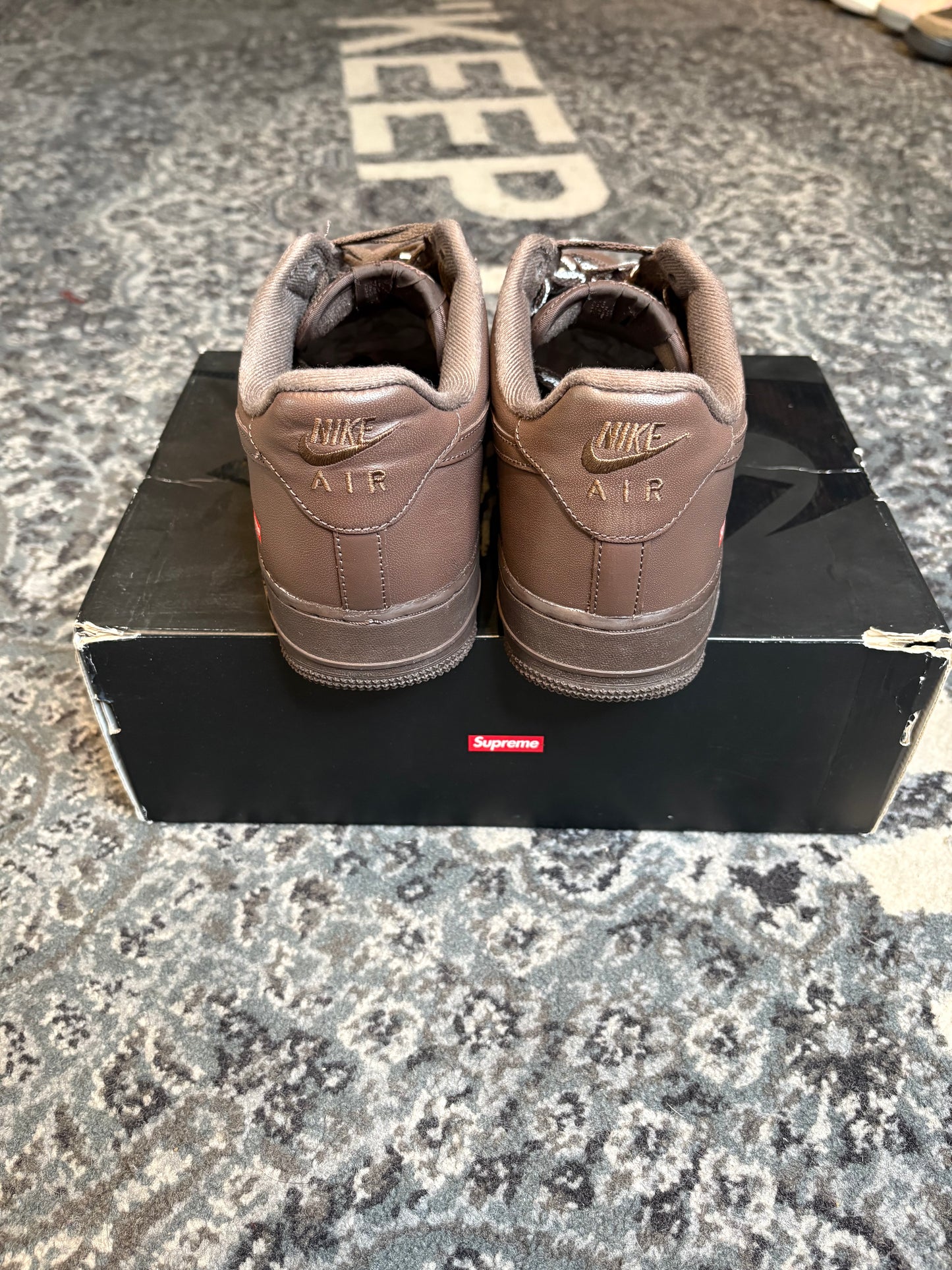 Air Force 1 Supreme “Brown” Clean Og Size 10