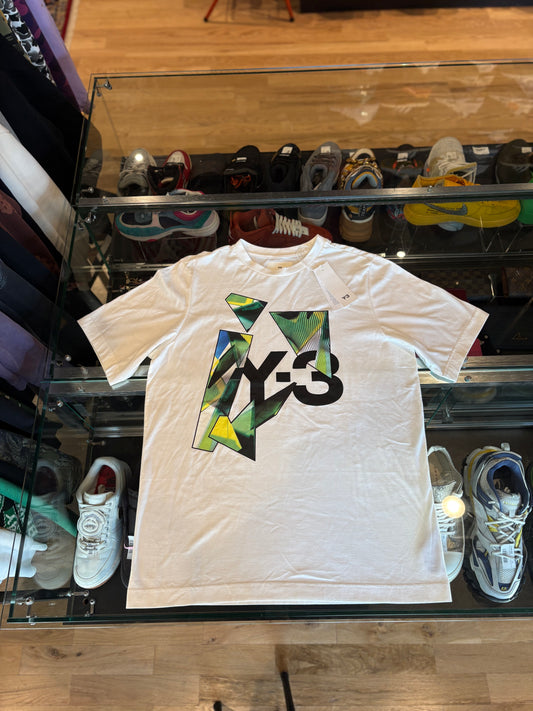 Y3 Logo Tee White DS Size Medium