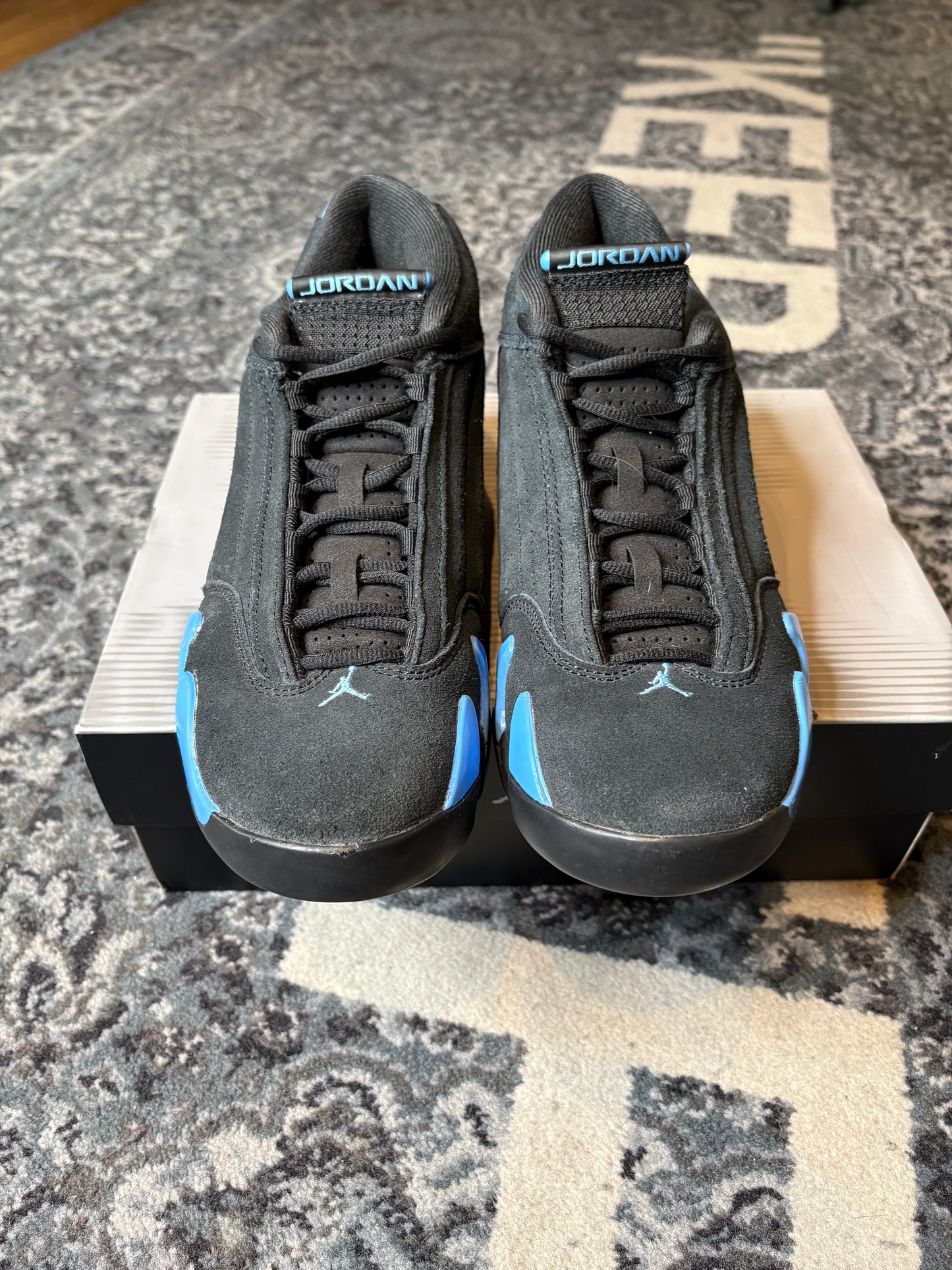 Jordan 14 Retro “Black University Blue” Clean Og Size 8.5