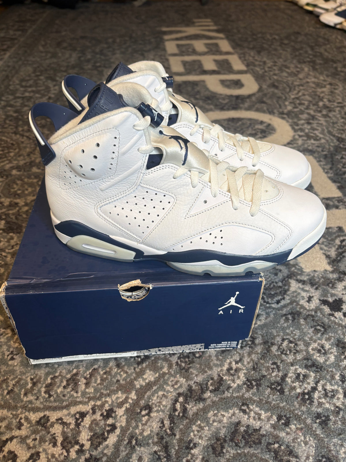 Jordan 6 Retro “Midnight Navy” Clean Og Size 10
