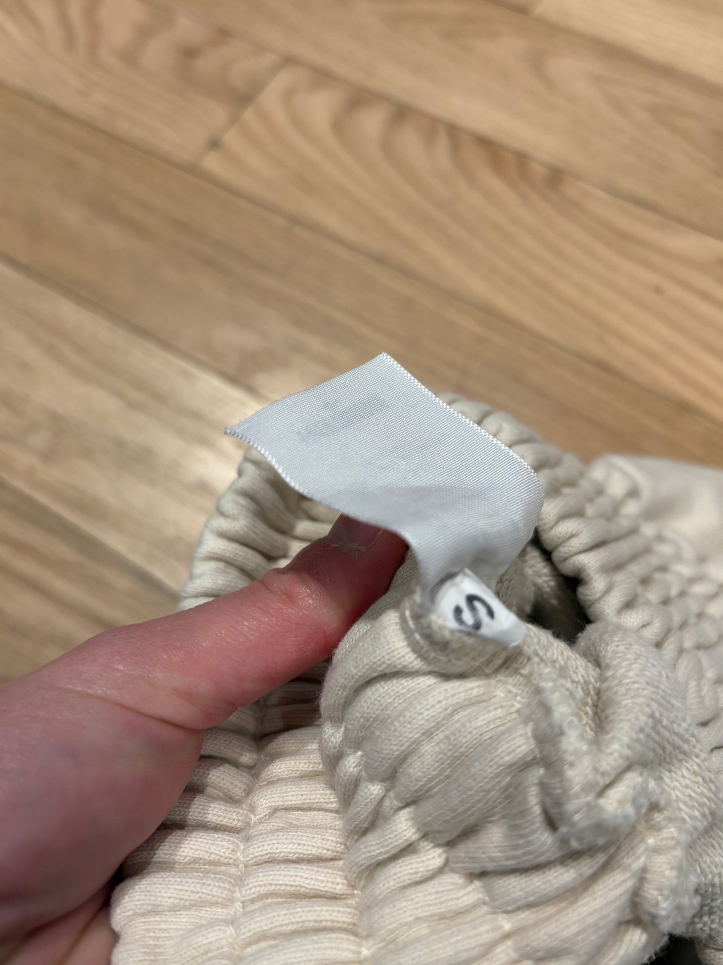 Vertebrae Beige Sweatpants Size Small