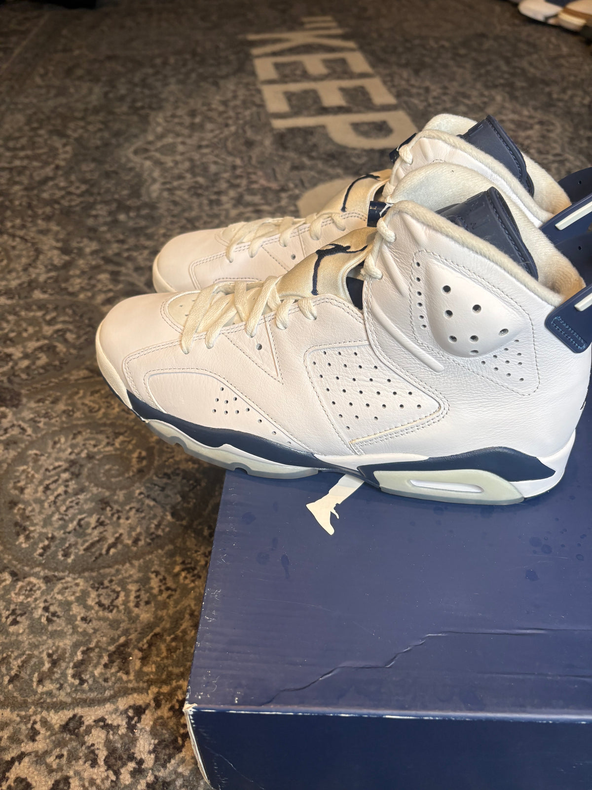 Jordan 6 Retro “Midnight Navy” Clean Og Size 10