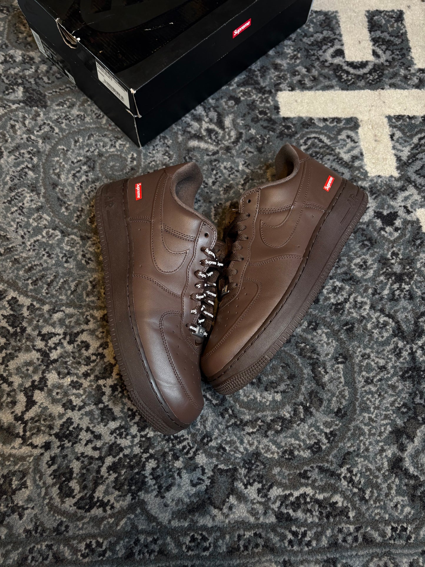 Air Force 1 Supreme “Brown” Clean Og Size 10