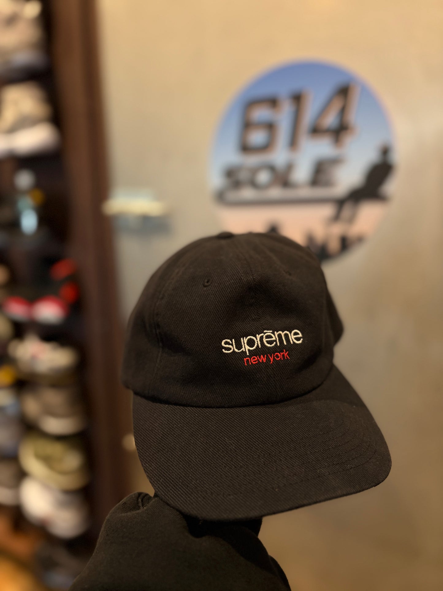 Supreme Black Logo Hat