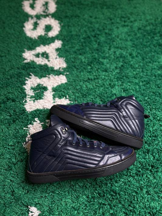 Versace Quilted Sneakers Navy Clean NB Size 45