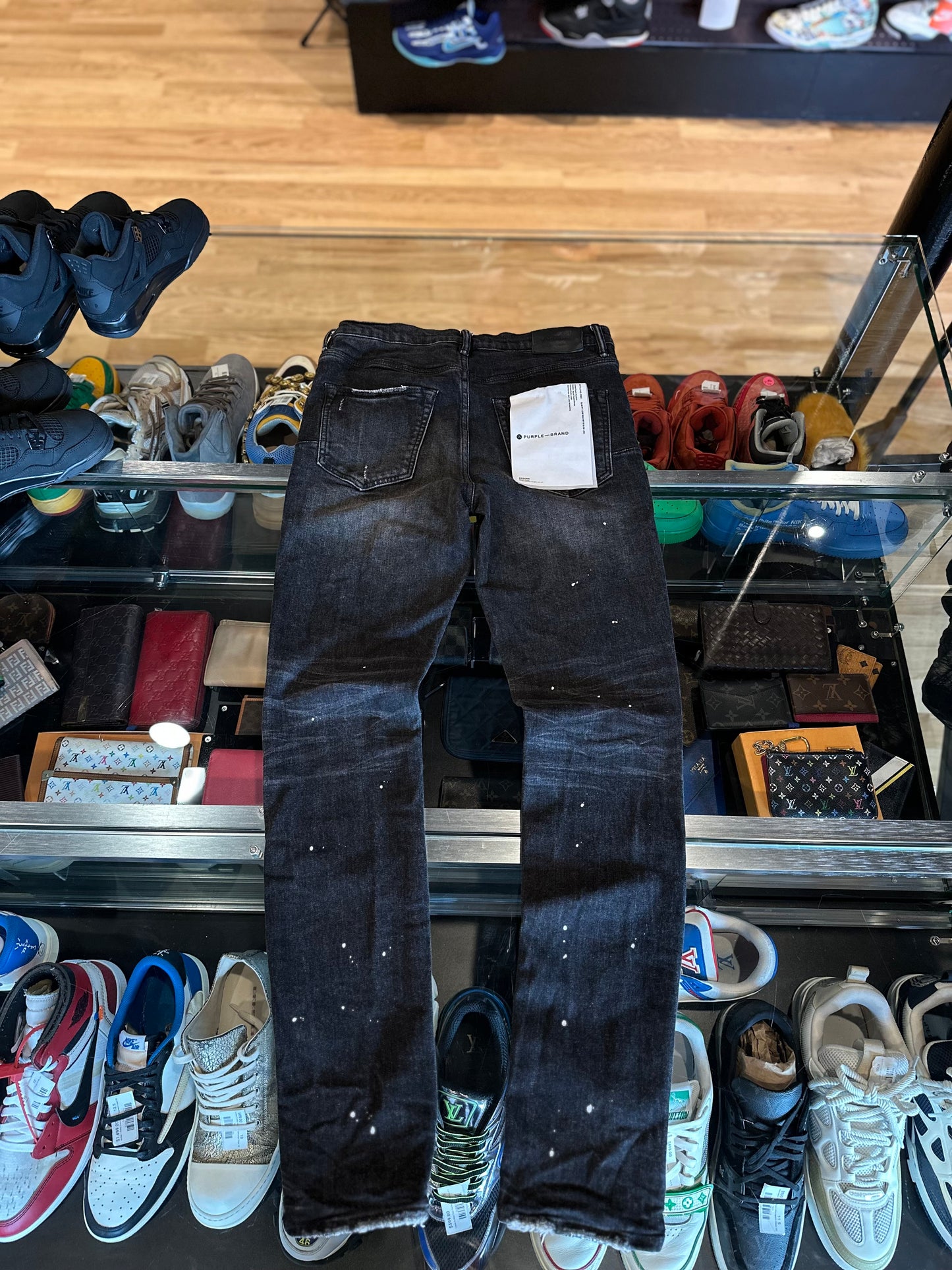 Purple Jeans Black Size 32