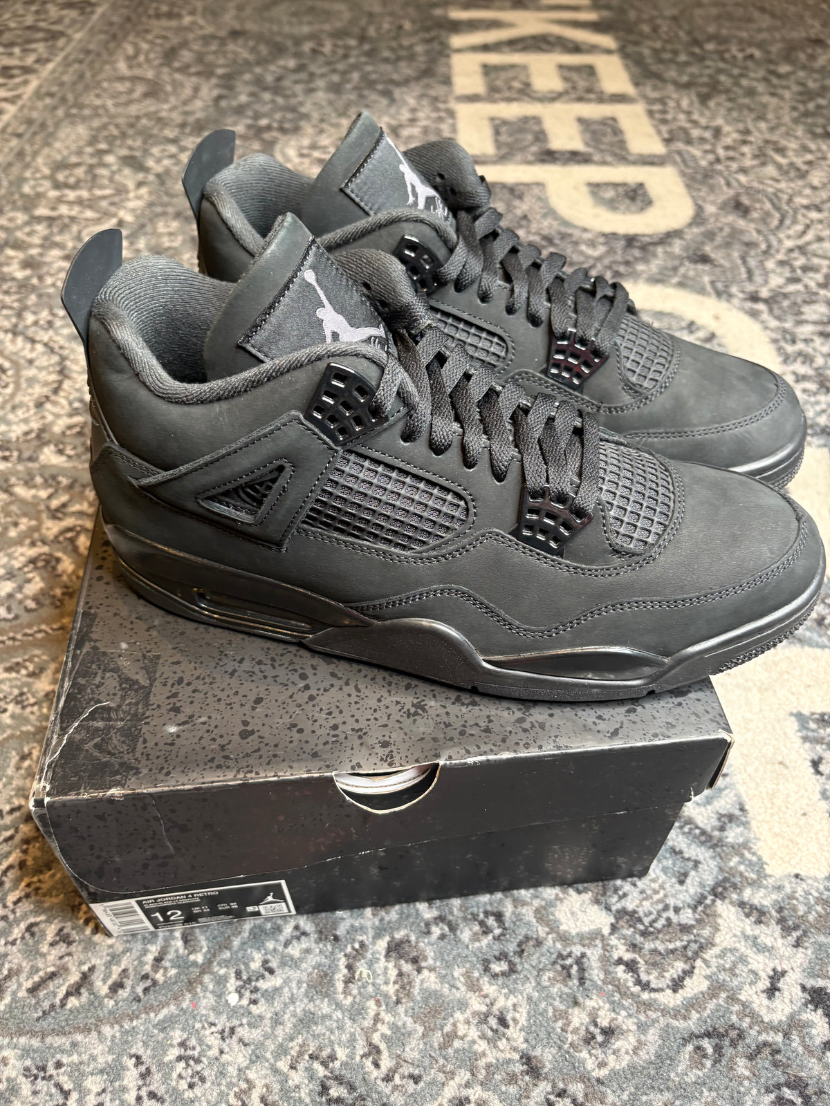 Jordan 4 Retro “Black Cat” Clean Og Size 12