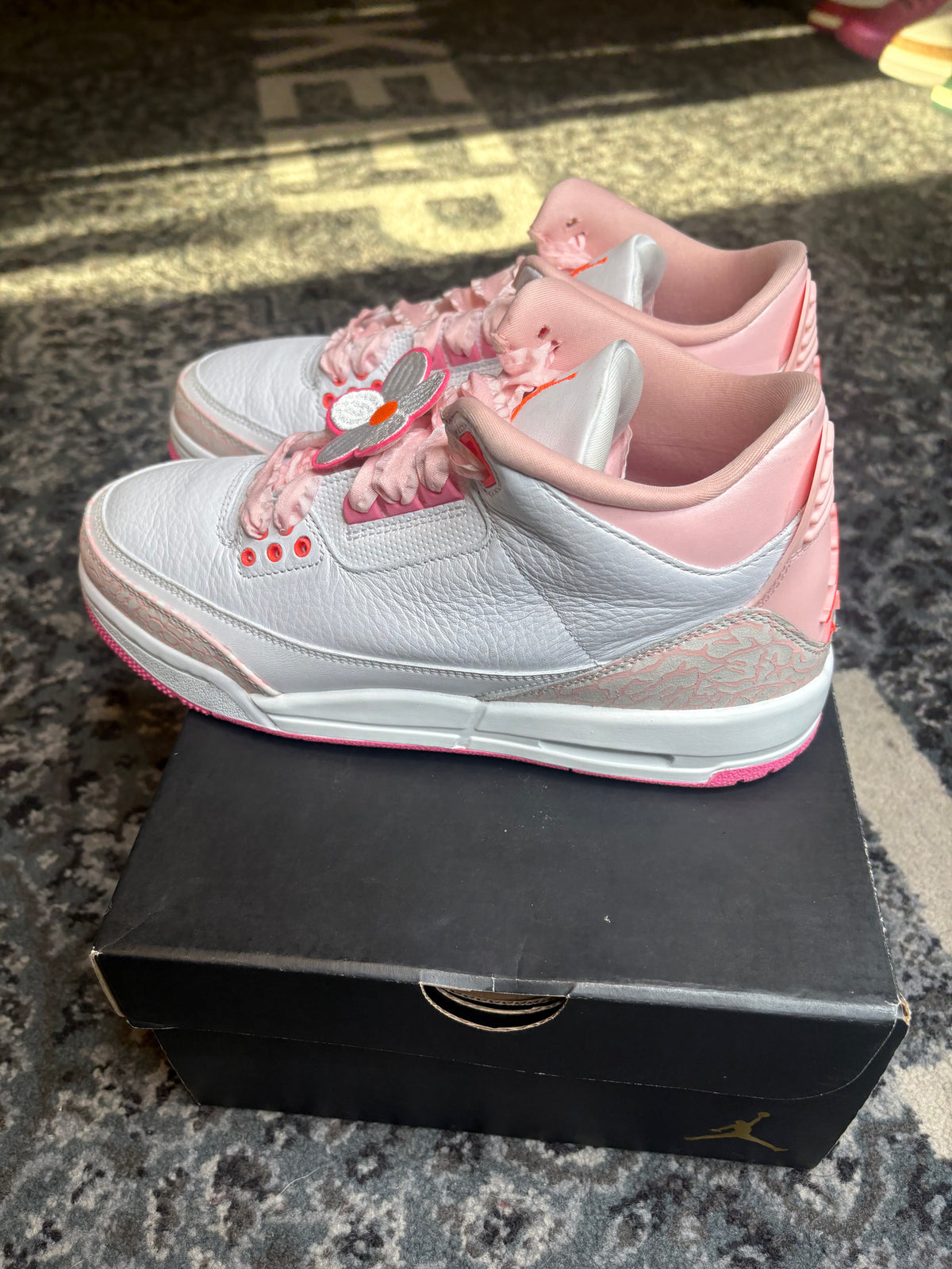 Jordan 3 Retro “Spring Flowers” Clean Og Size 7Y