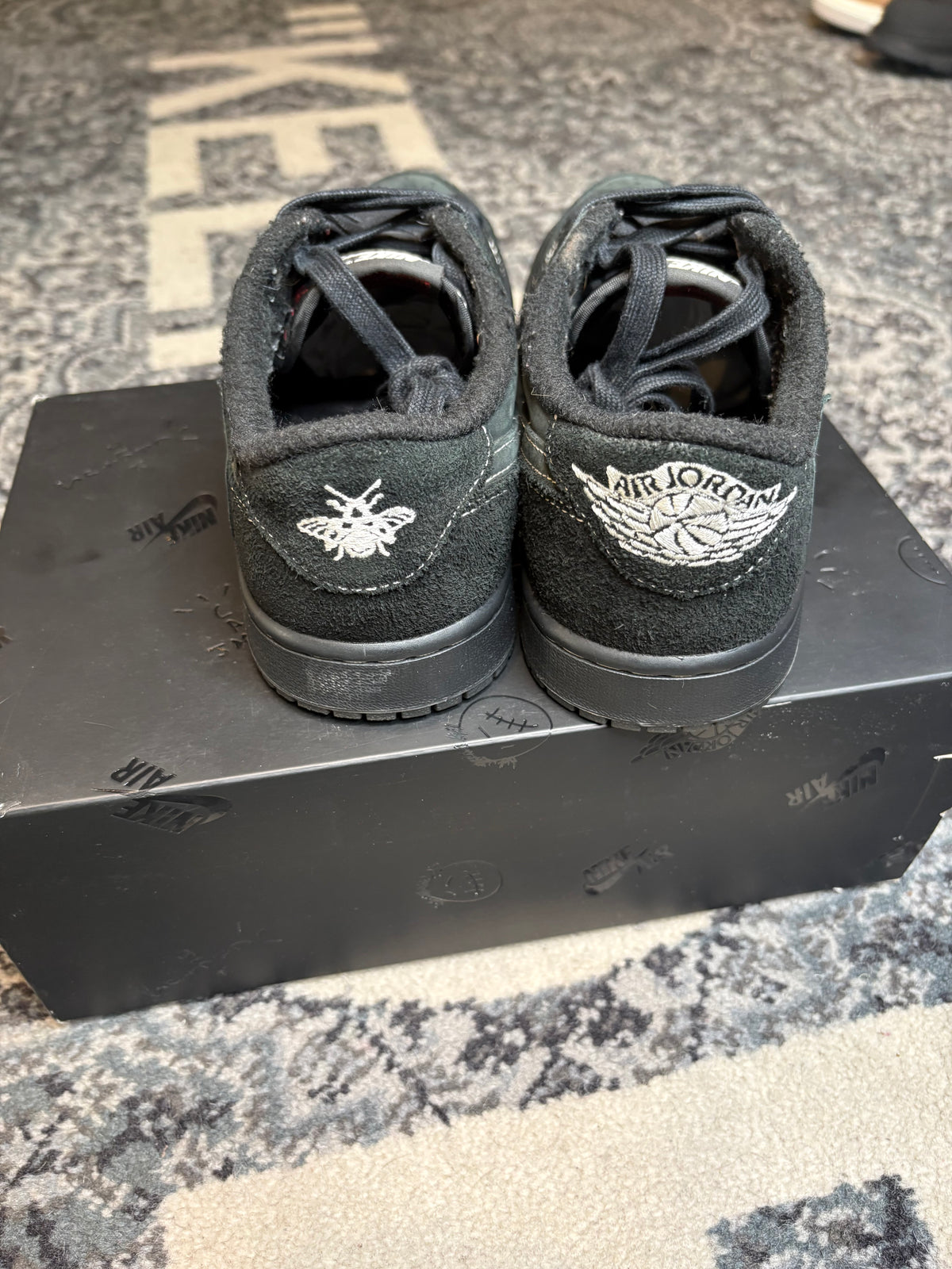 Jordan 1 Retro Low “Travis Scott Black Phantom” Clean Og Size 8.5