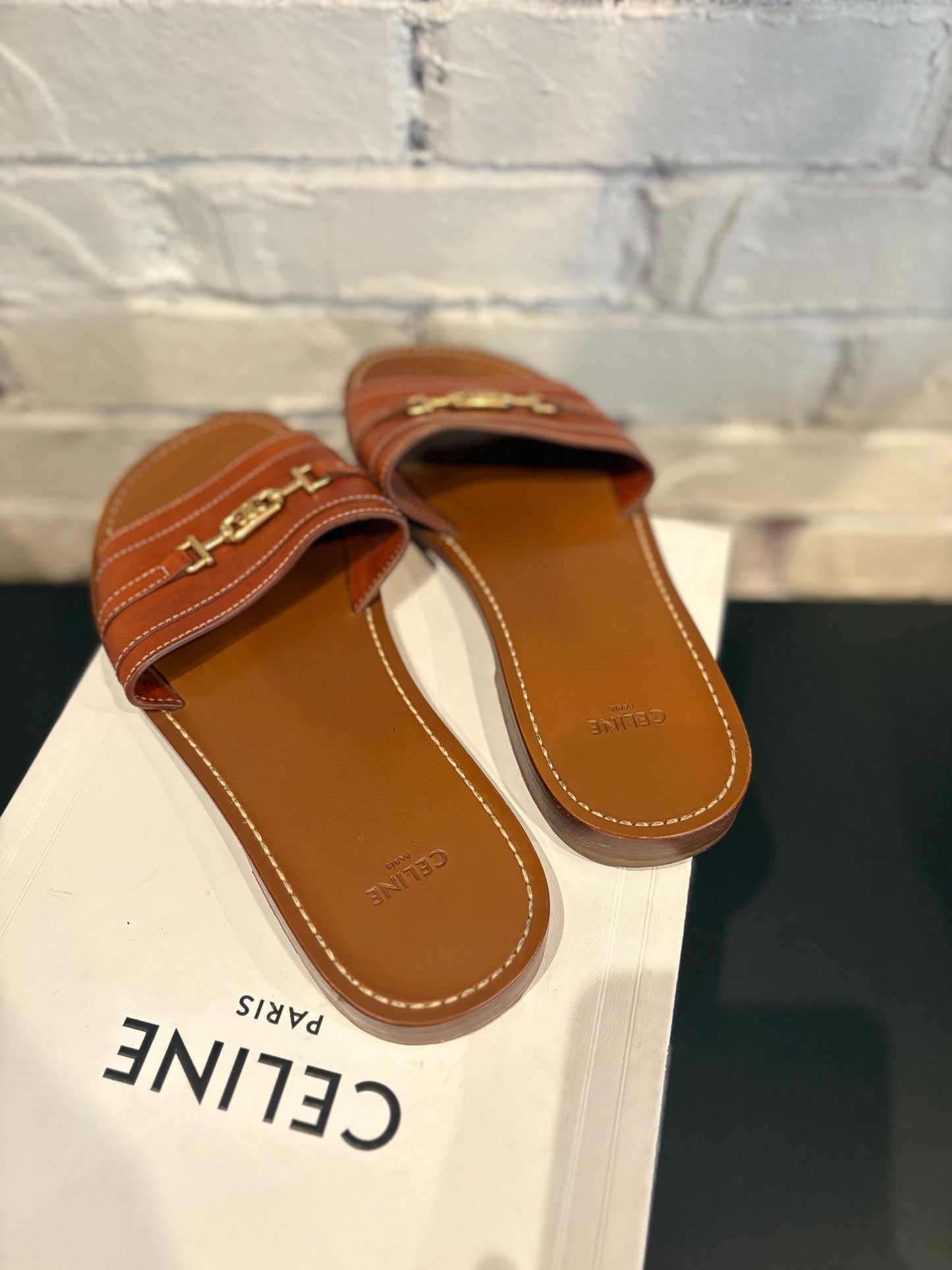 Celine Slides Brown Clean OG Size 39