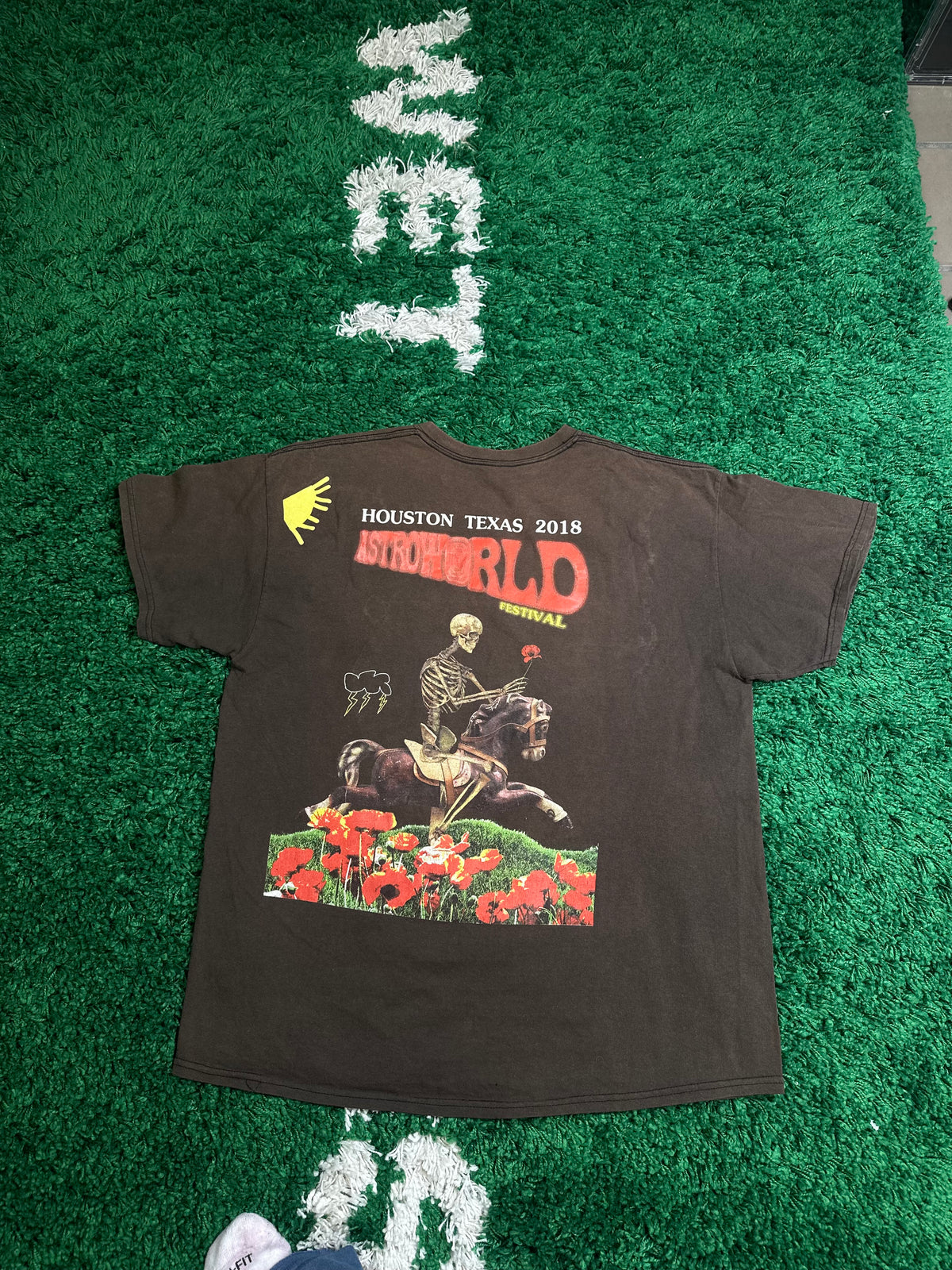 Astroworld Festival Tee Brown Size Large