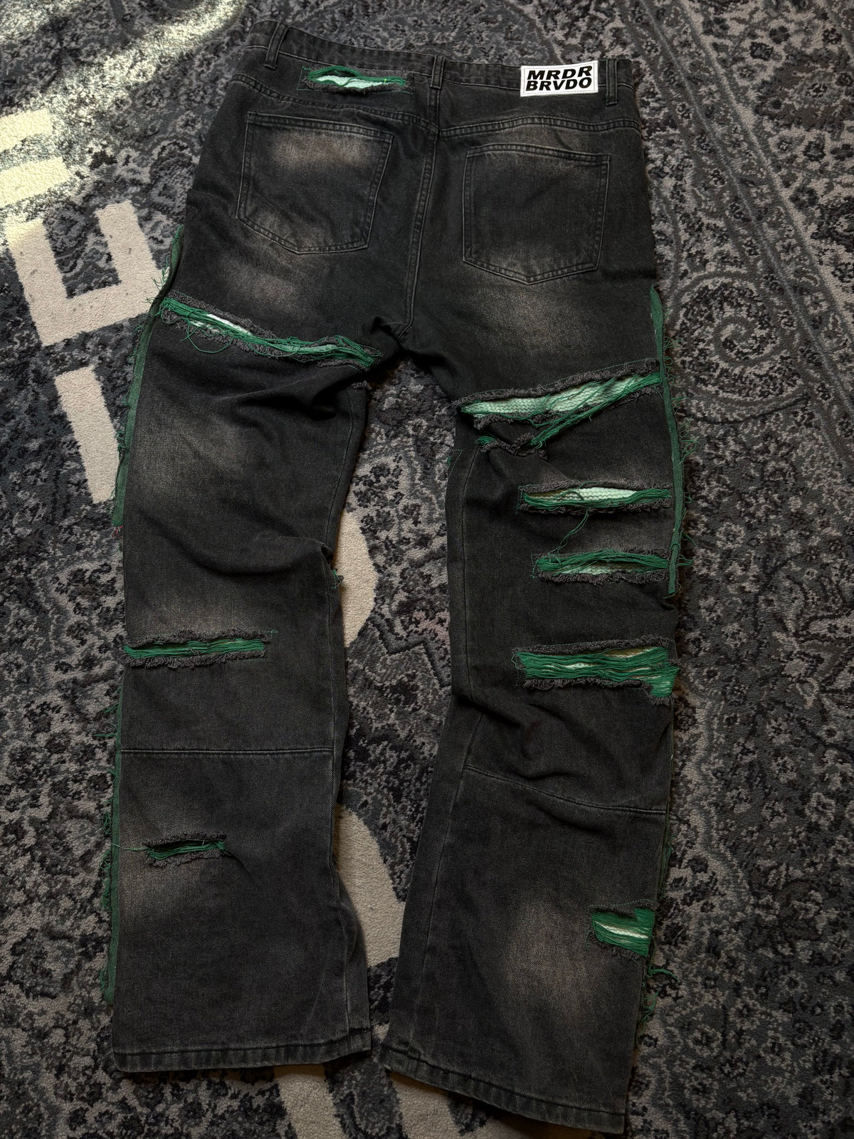 Who Decides War Fusion Denim Forest Green Size 34