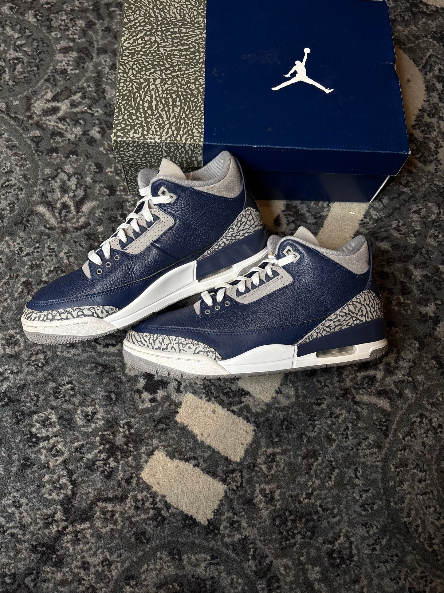 Jordan 3 Retro “Georgetown” Clean Og Size 10