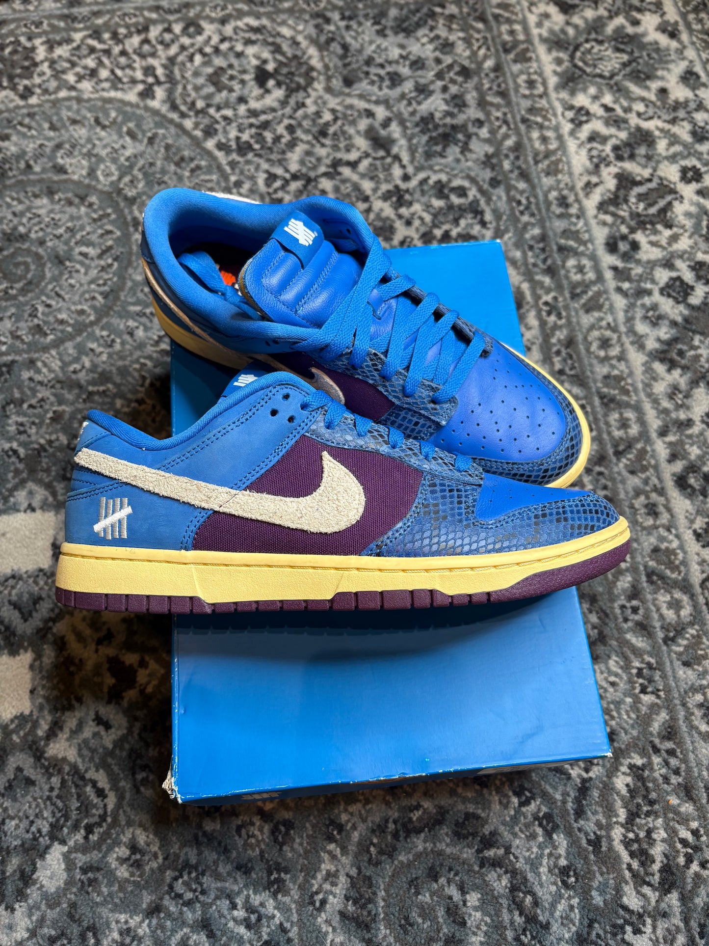 Nike Dunk Undefeated “5 On It Dunk Vs AF1” Clean OG Size 9.5