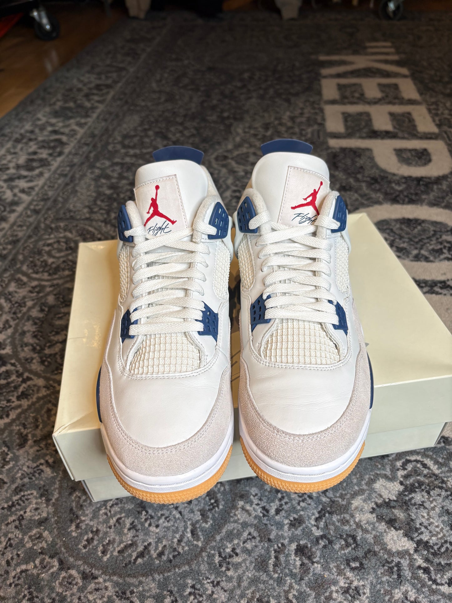 Jordan 4 Retro “Sb Navy” Clean Og Size 12