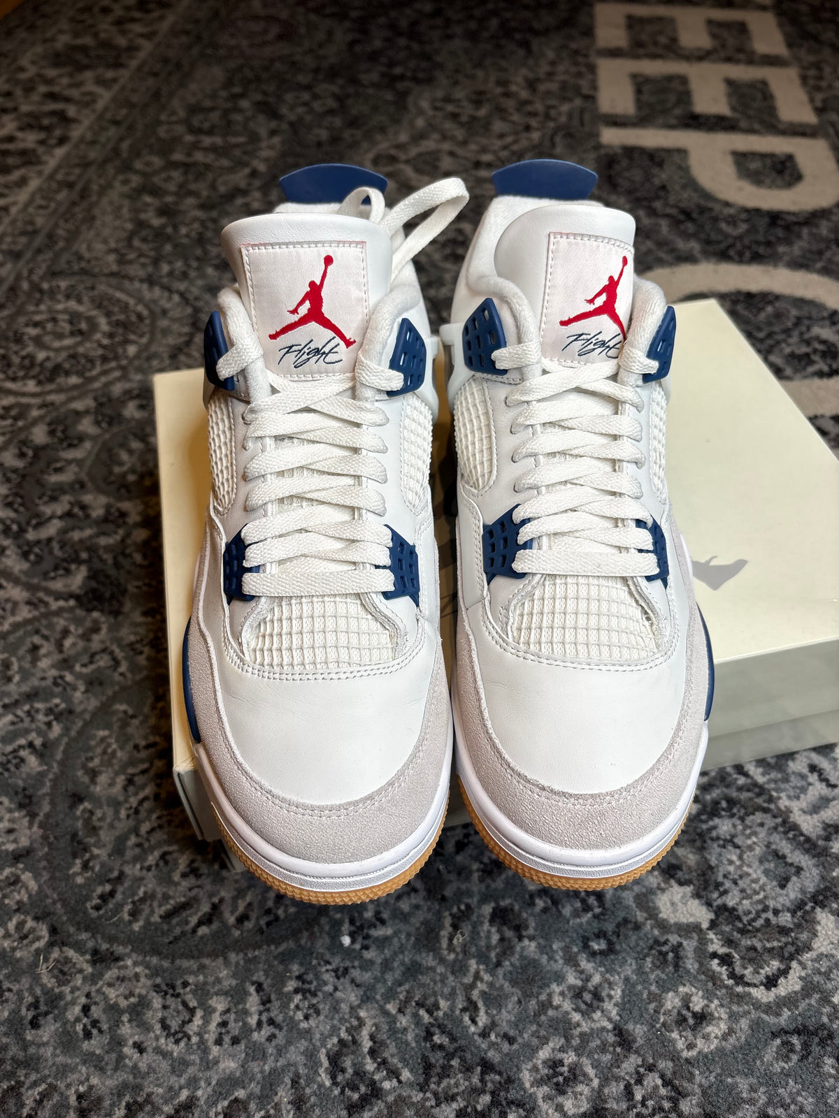 Jordan 4 Retro Sb “Navy” Clean Og Size 10