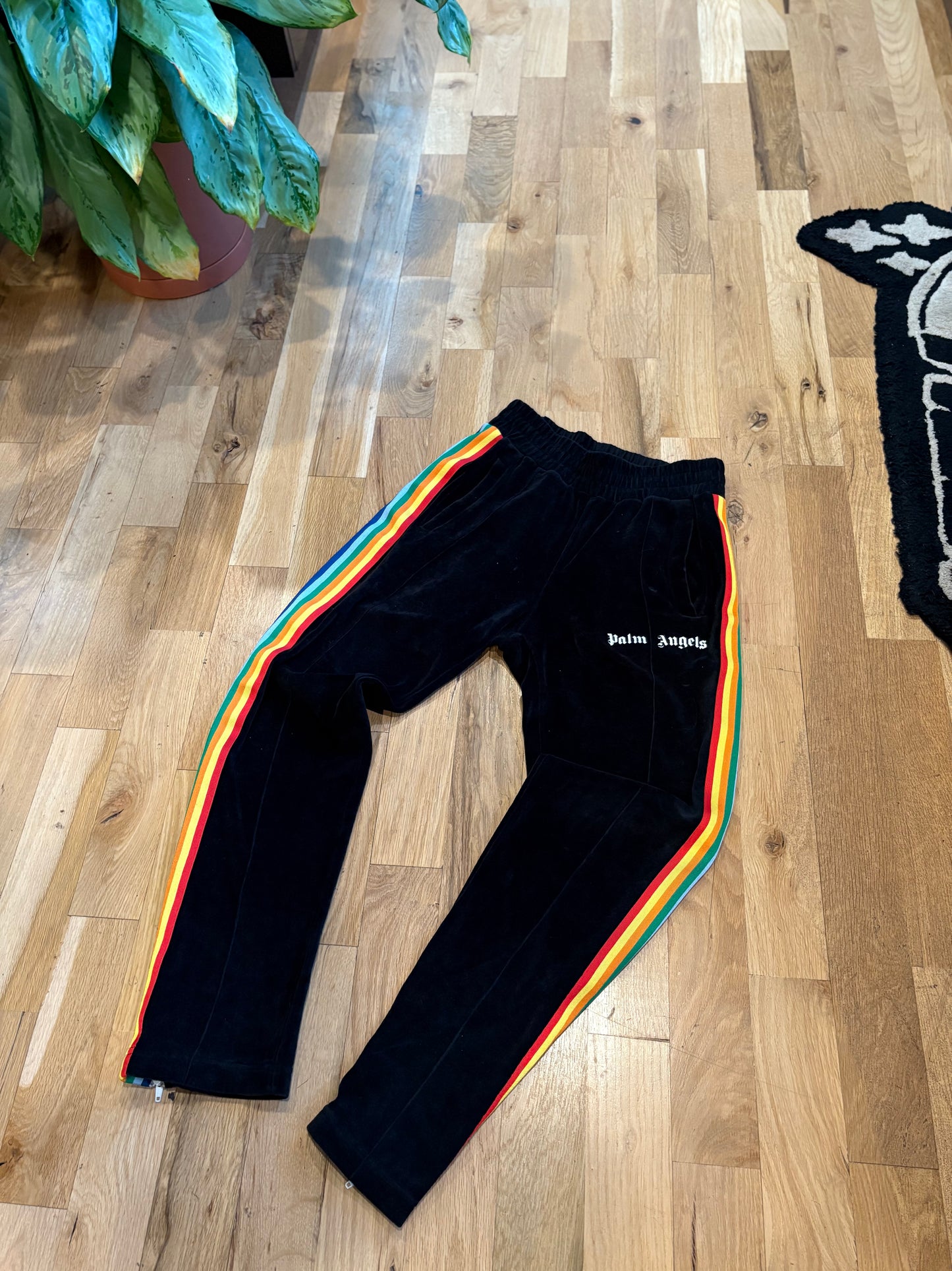 Palm Angels Velour Track Pants Size Small