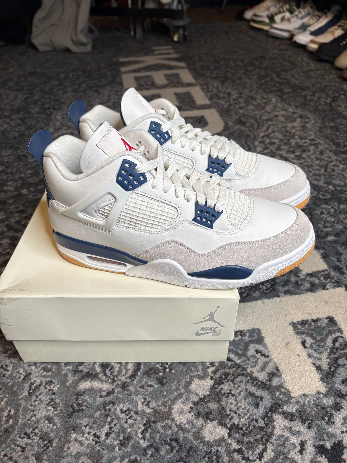 Jordan 4 Retro Sb “Navy” Clean Og Size 10.5