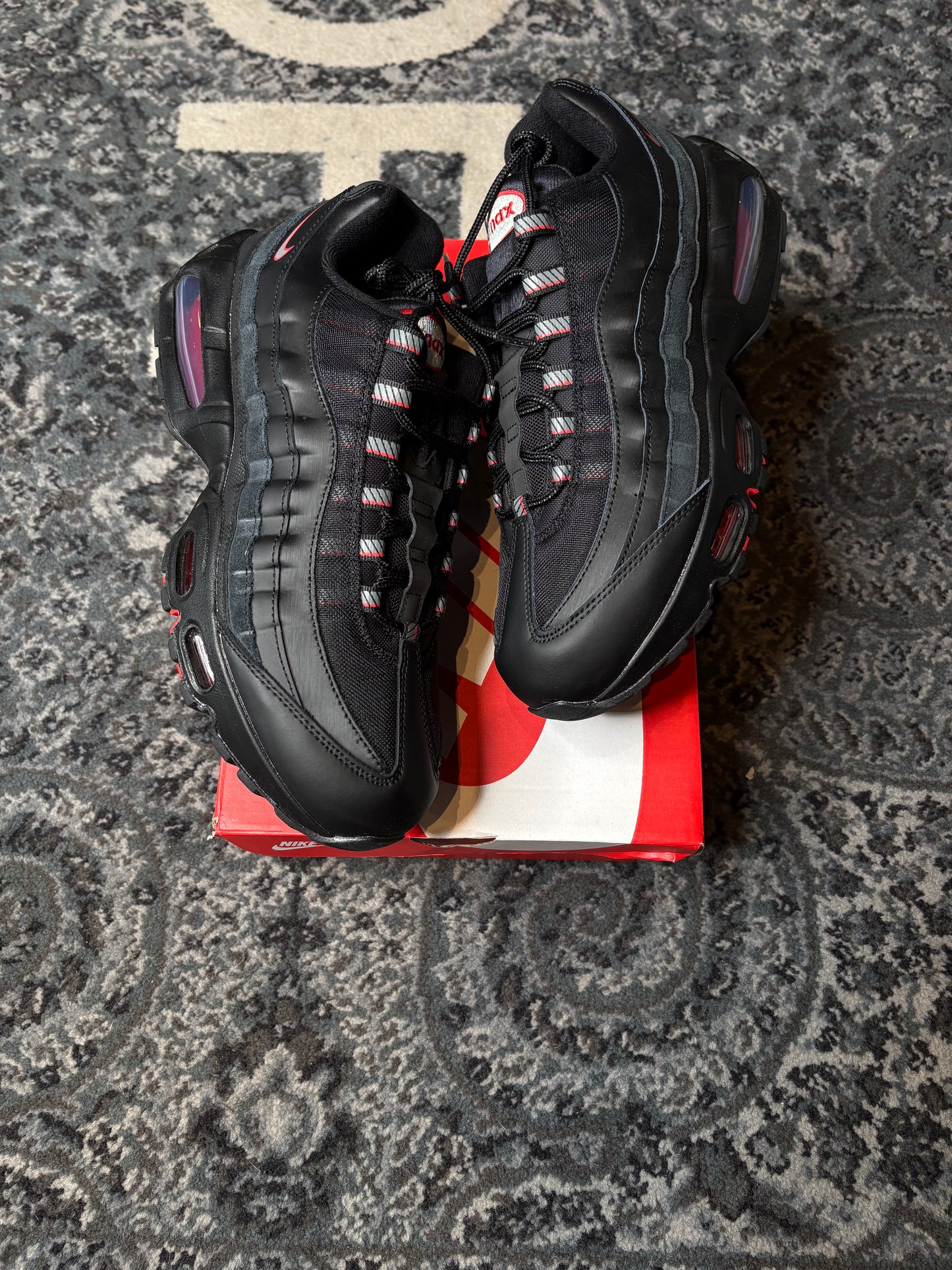 Nike Air Max 95 “Racing Pack Black University Red Ds Og Size 10.5