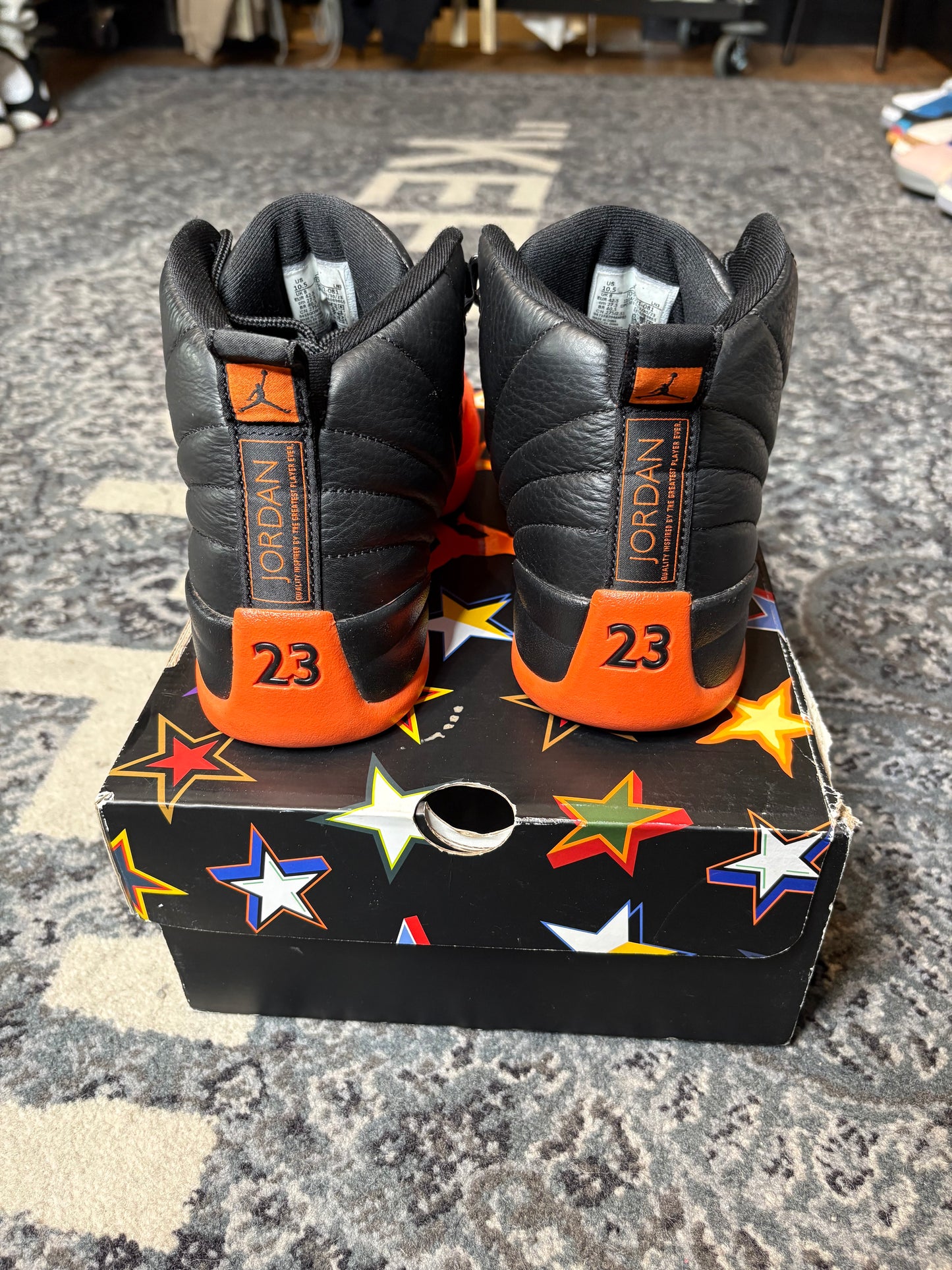 Jordan 12 Retro “WNBA All-Star Brilliant Orange” Clean Og Size 9M/10.5W