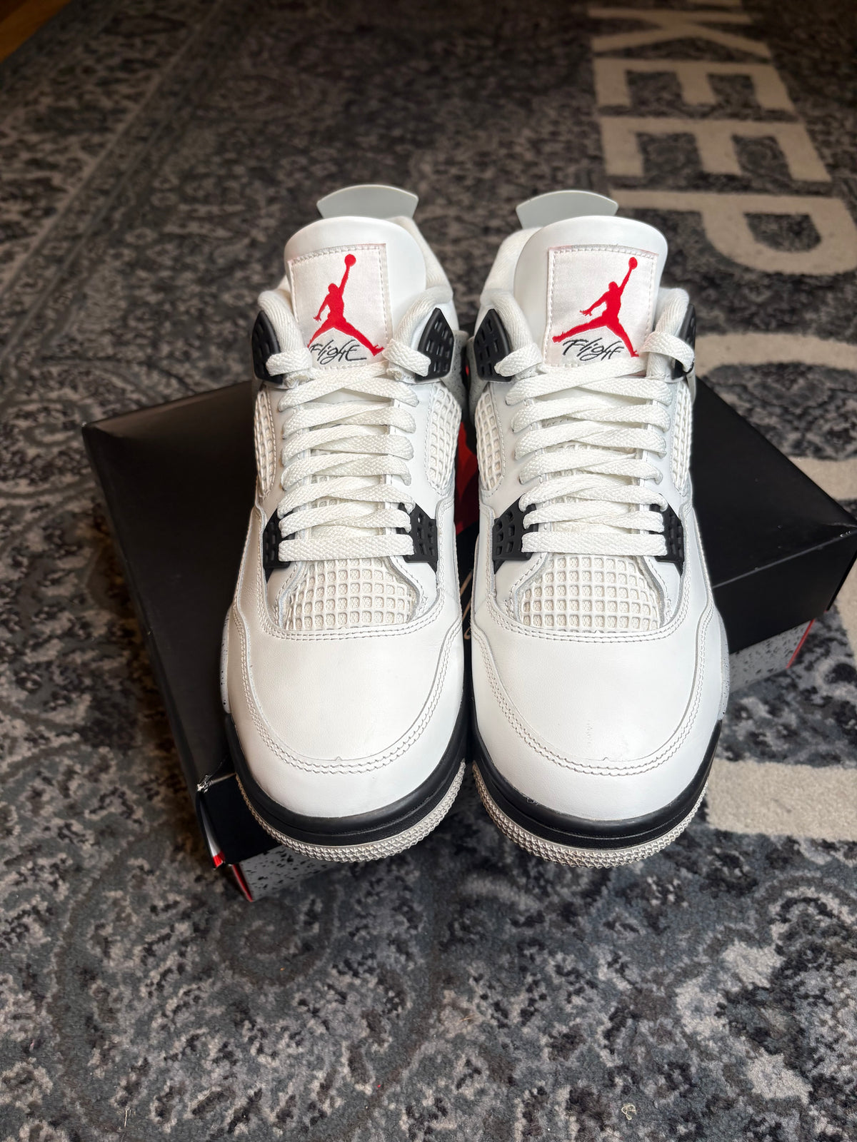 Jordan 4 Retro “White Cement” Clean Og Size 10