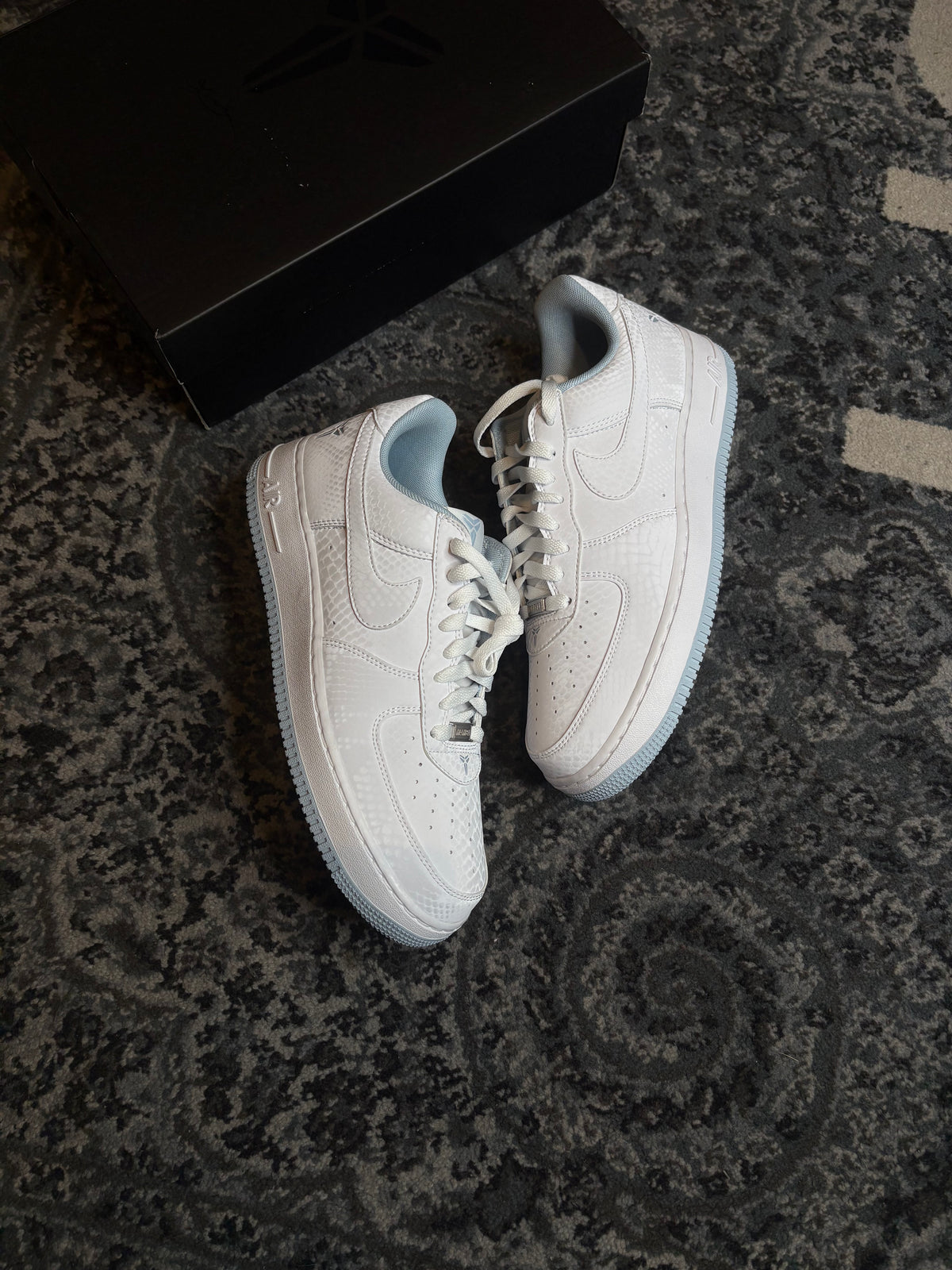 Nike Air Force 1 “Kobe Bryant Forever White Armory Blue” Ds Og Size 10.5