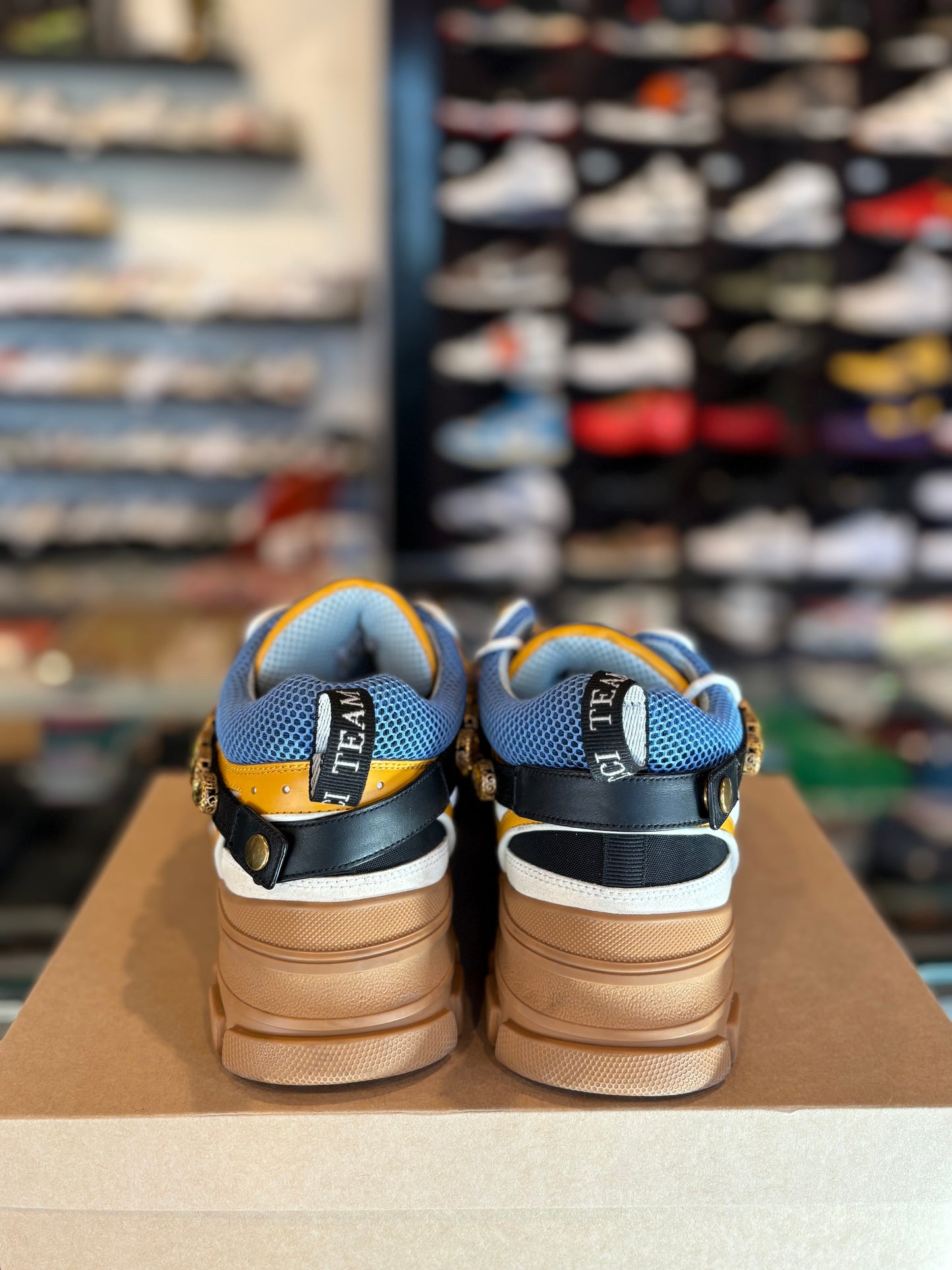 Gucci Flashtrek Rhinestone Clean RB Size 11