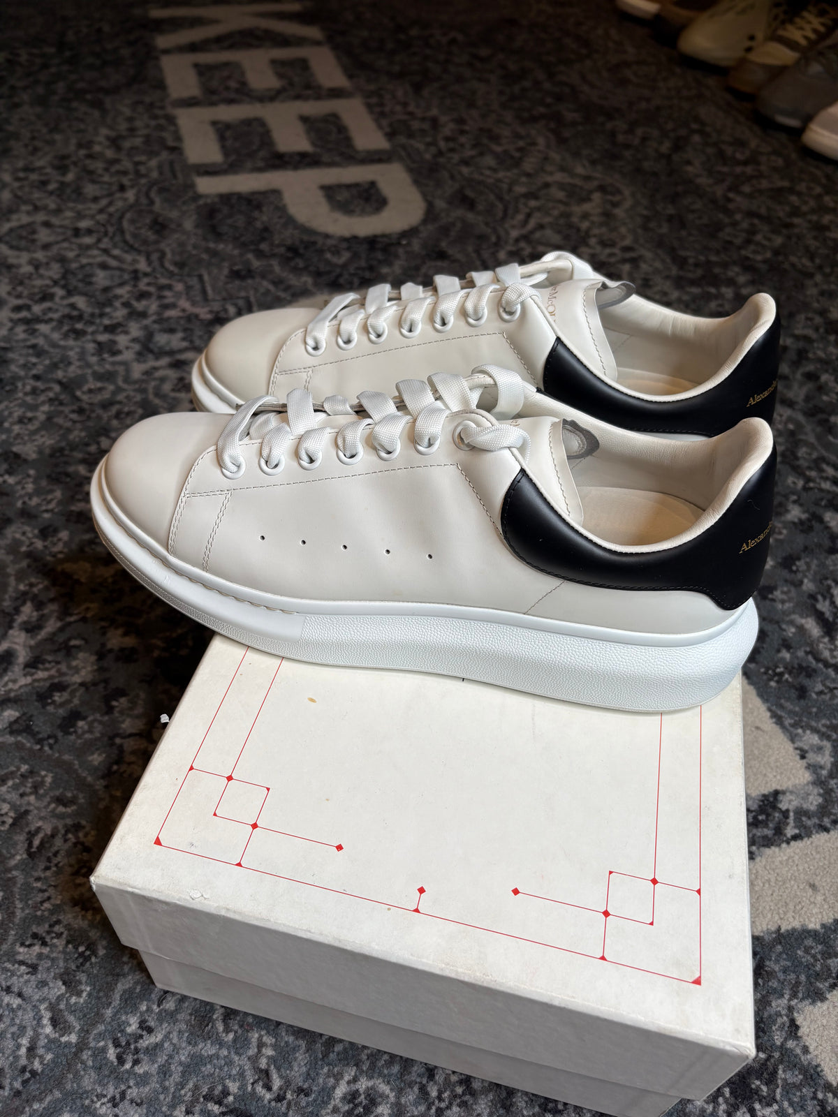 Alexander McQueen Oversized “Black and White” Clean Og Size 12(45 EU)