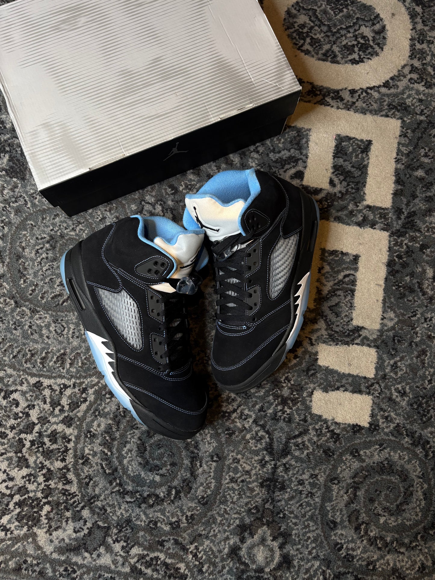 Jordan 5 Retro “Black Unc” Worn 1x Og Size 12