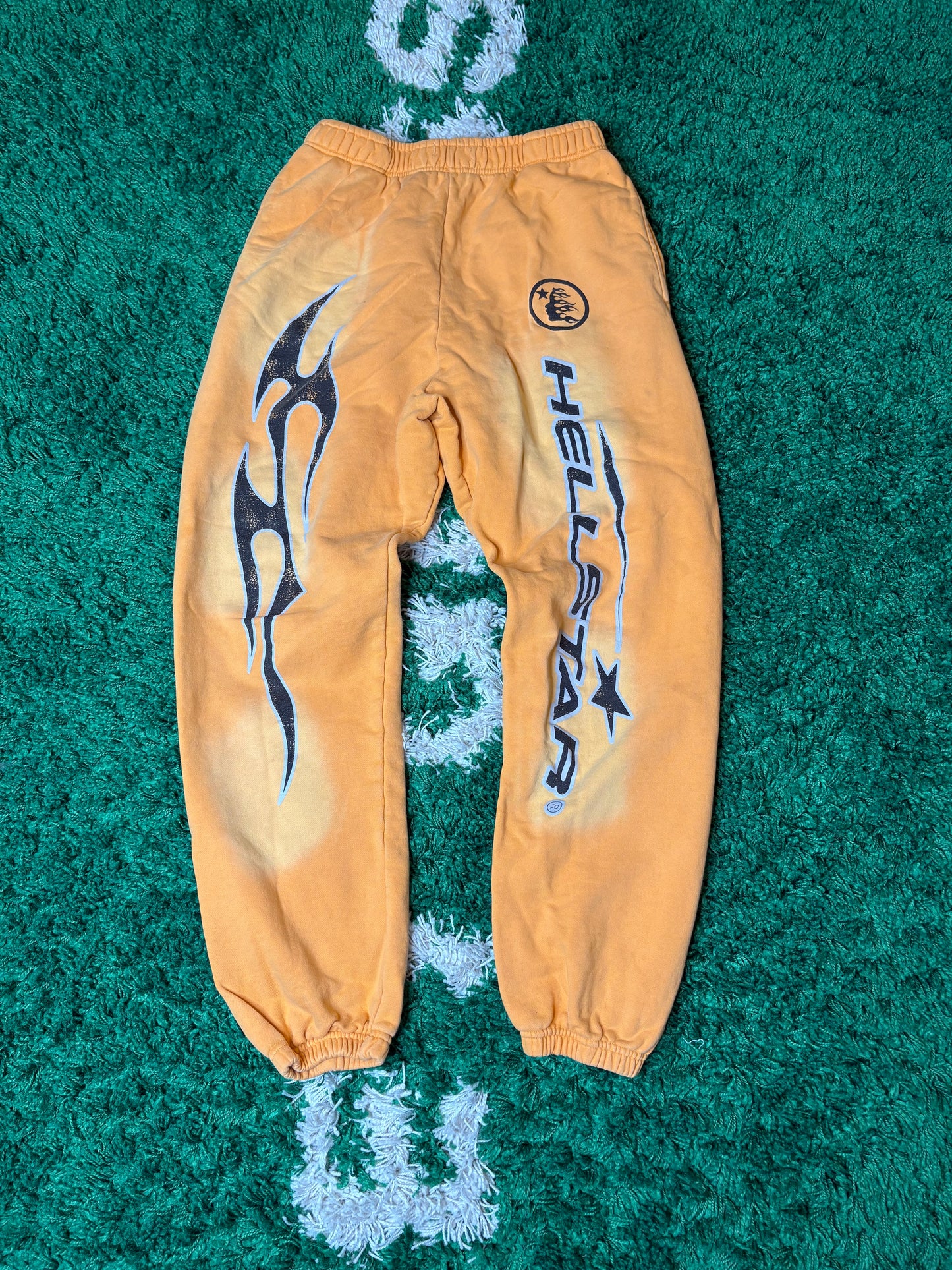 Hellstar Sweatpants Orange Size Large