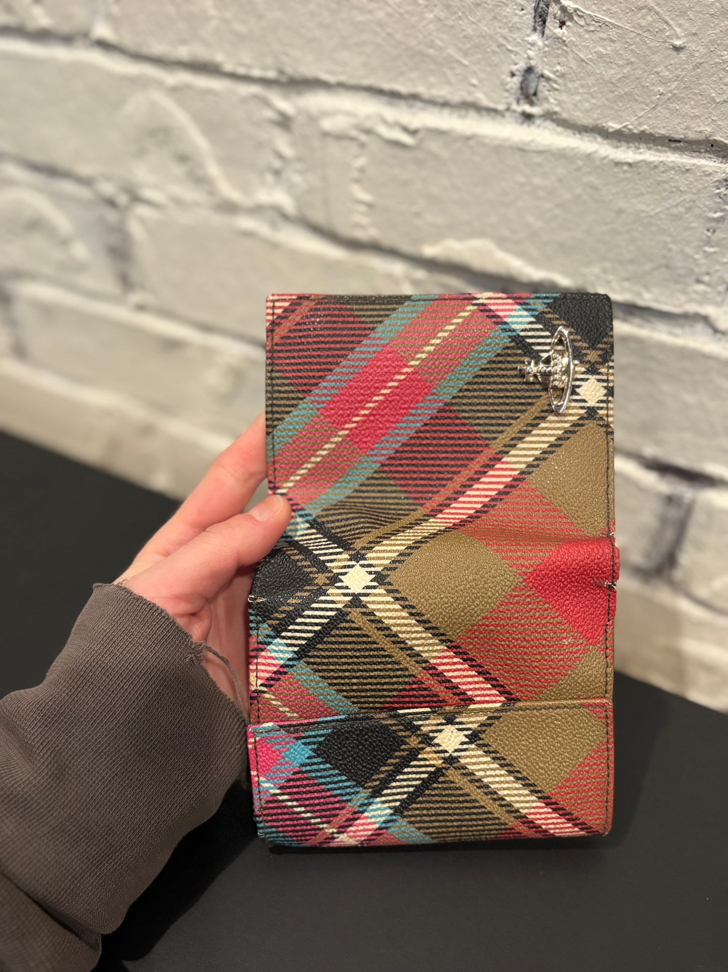 Vivienne Westwood Plaid Orb Wallet