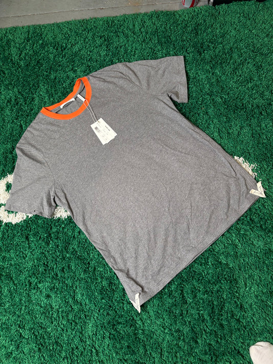 Helmut Lang Gray/Orange Tee DS Size XL
