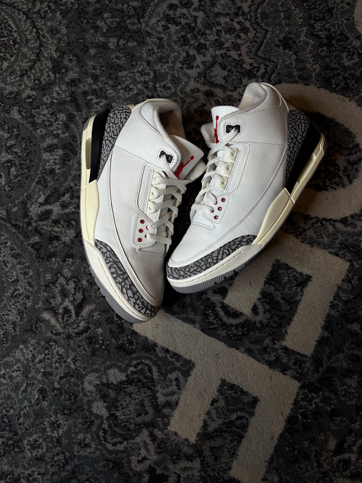 Jordan 3 Retro “White Cement Reimagined” Clean No Box Size 13