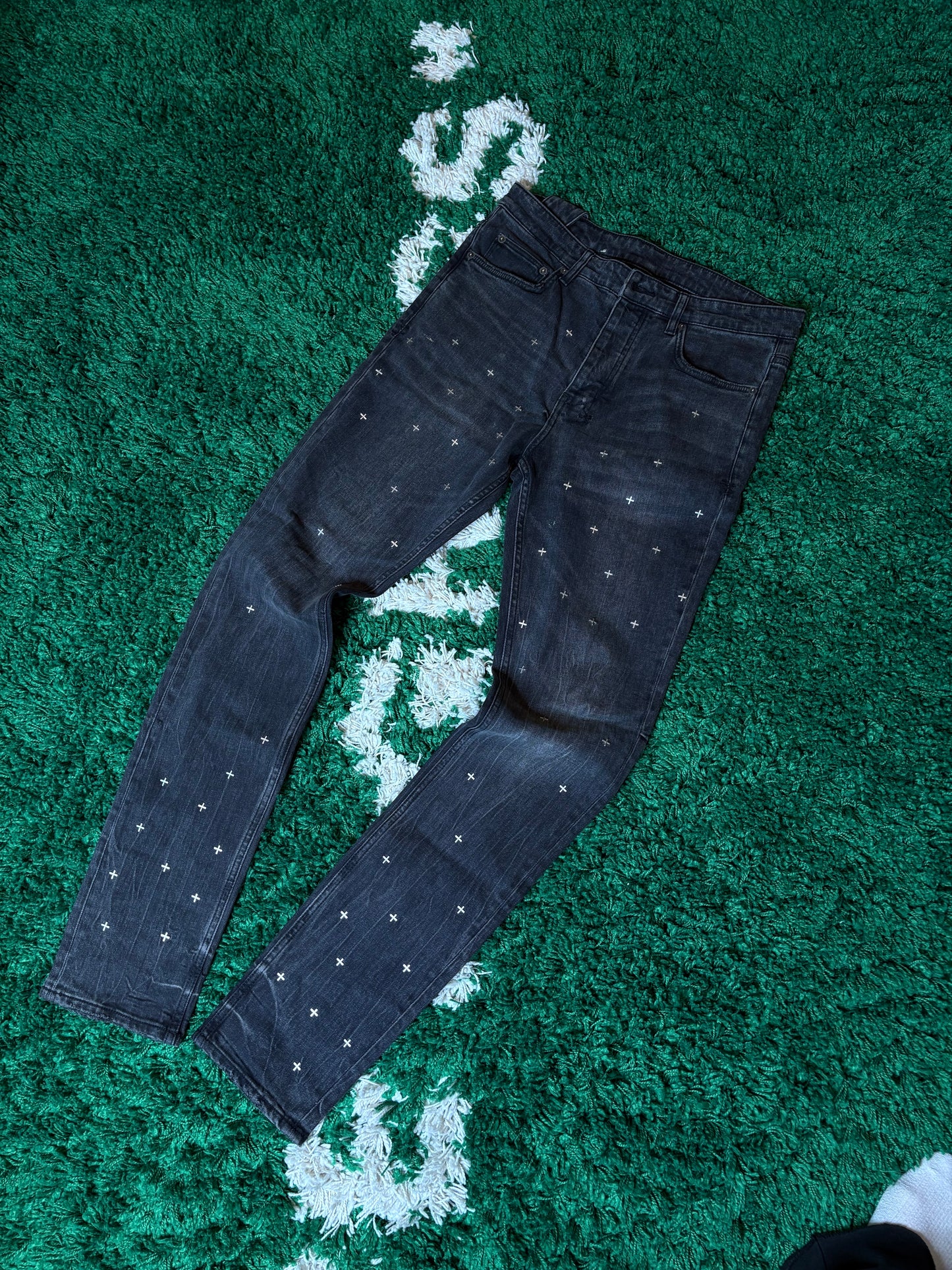 Ksubi Jeans Black Crosses Size 31