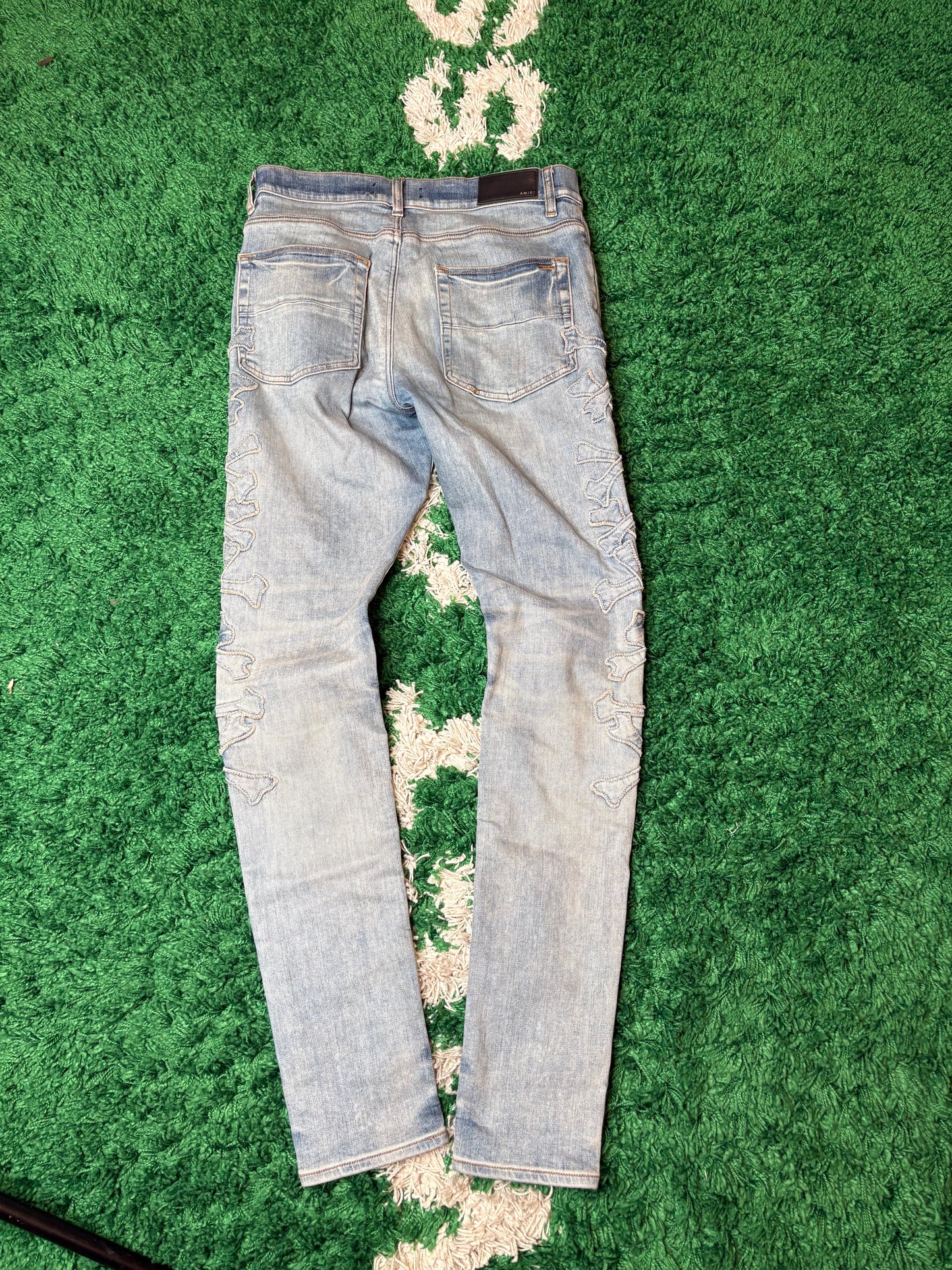 Amiri Jeans Blue Embossed Size 33