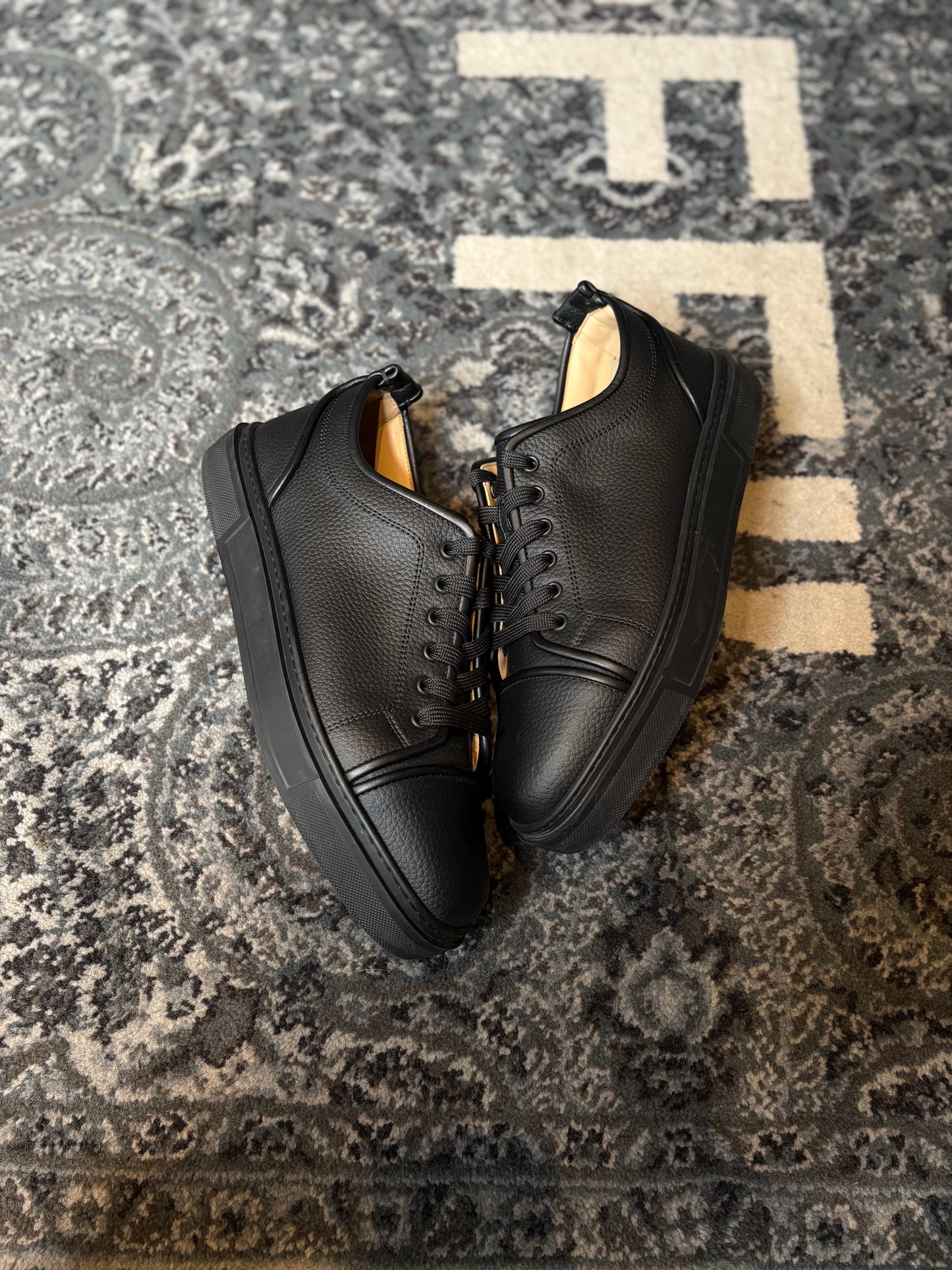 Christian Louboutin “Black Adolon Junior Leather” Clean Nb Size 13.5(46.5 EU)