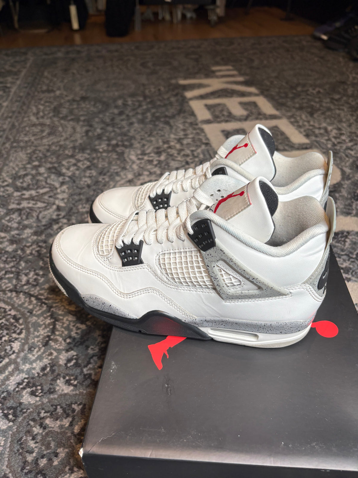 Jordan 4 Retro “White Cement” Clean Og Size 8.5