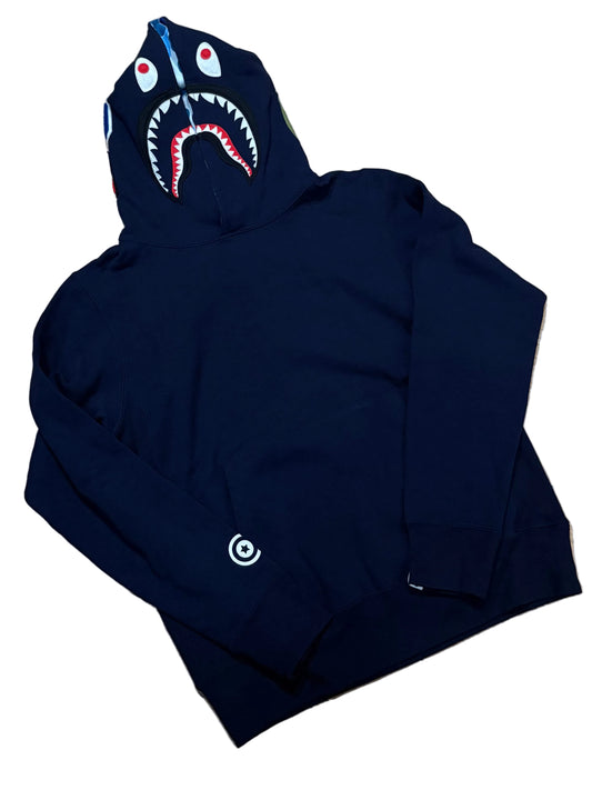 Bape Navy Camo Hoodie DS Size Small