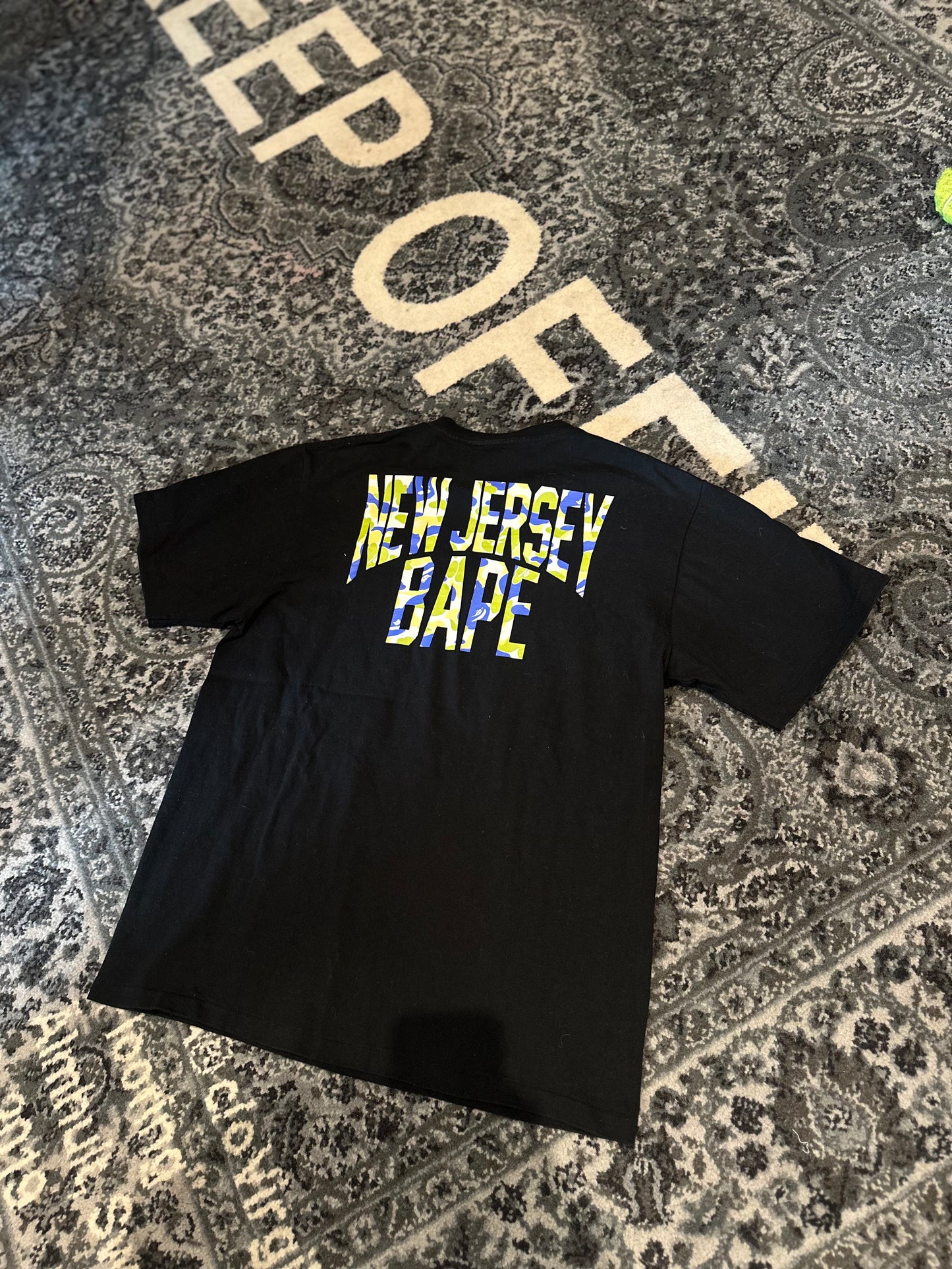 Bape New Jersey Tee Size Large