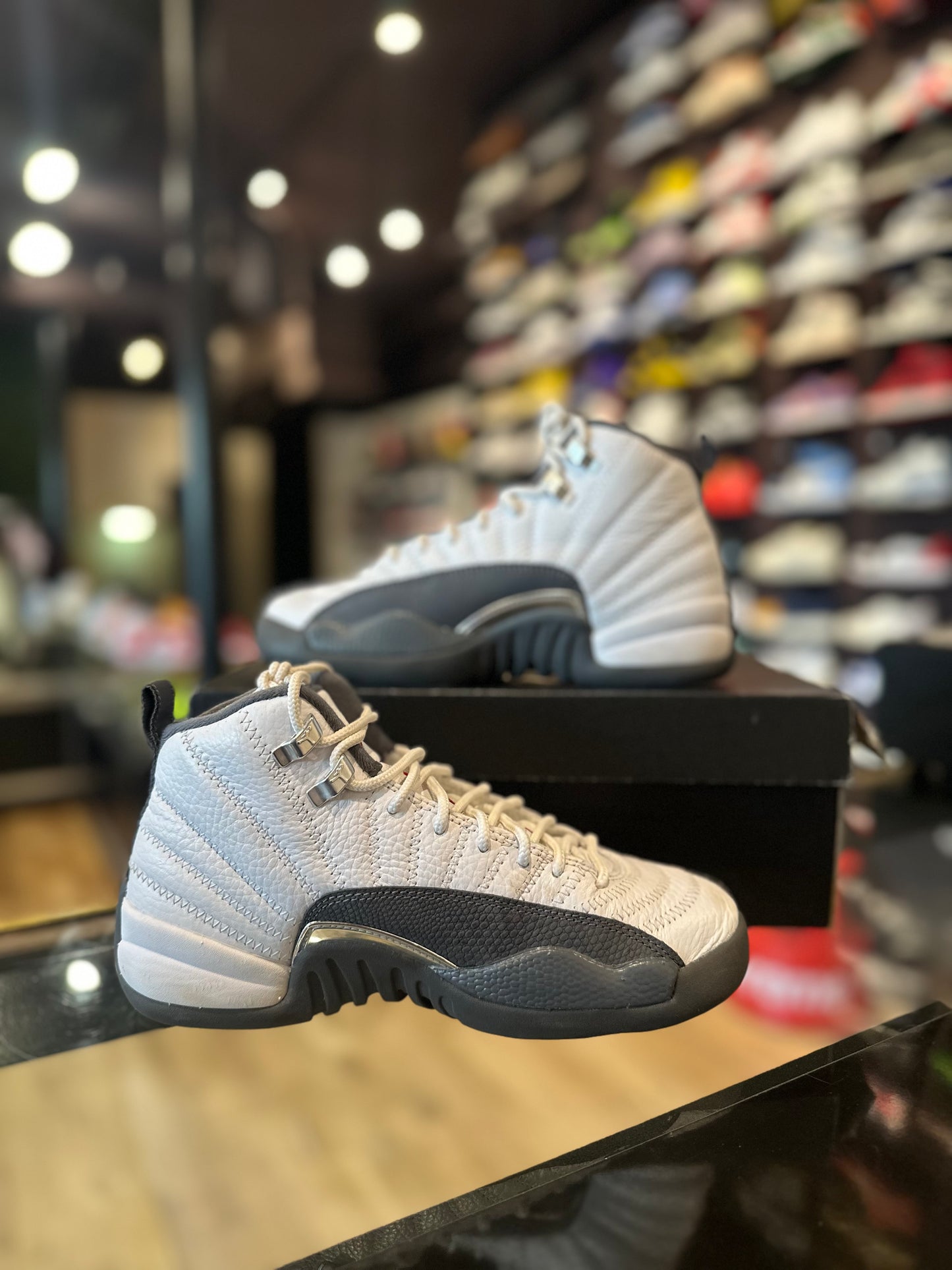 Jordan 12 White Grey Sz 5.5 Clean OG All