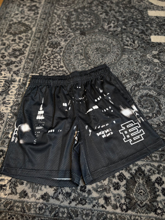 Eric Emanuel Shorts Black Skyline Size Medium