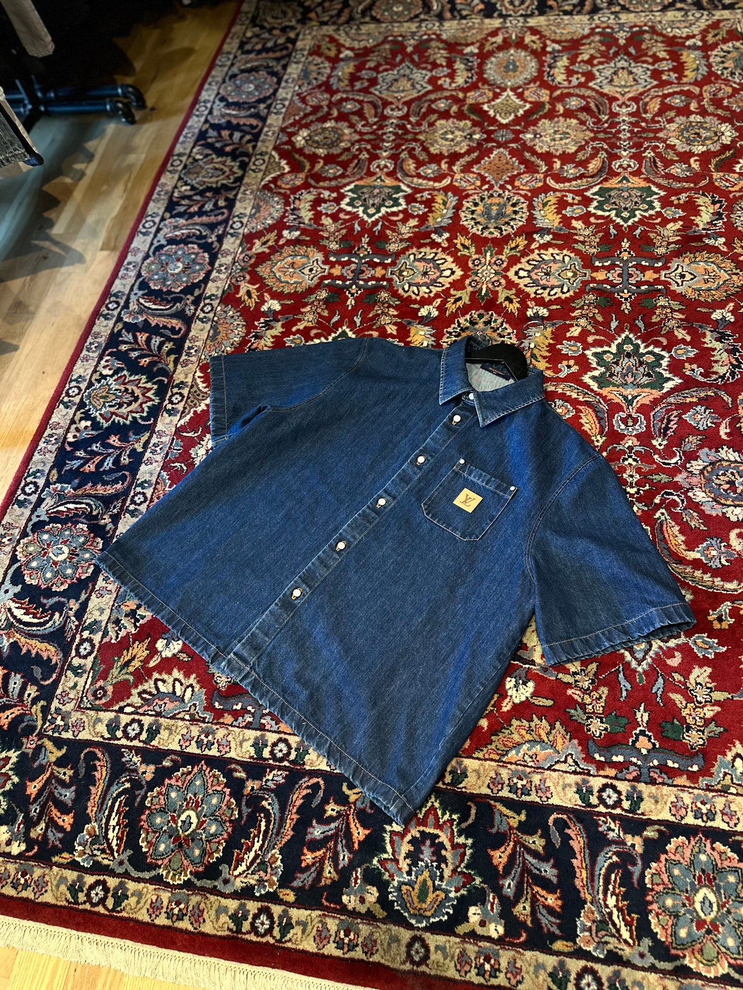 Louis Vuitton Denim Button Down Size 5L