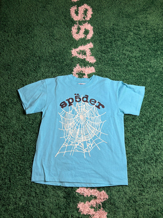 Sp5der Web Tee Blue Size Medium