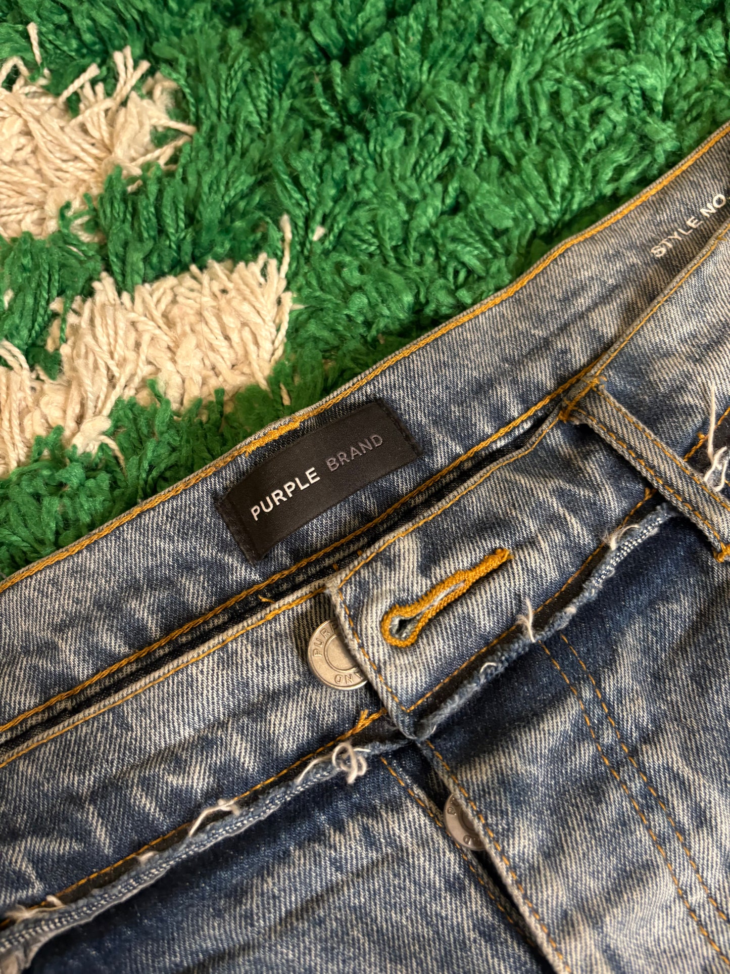Purple Jeans Light Wash Size 38