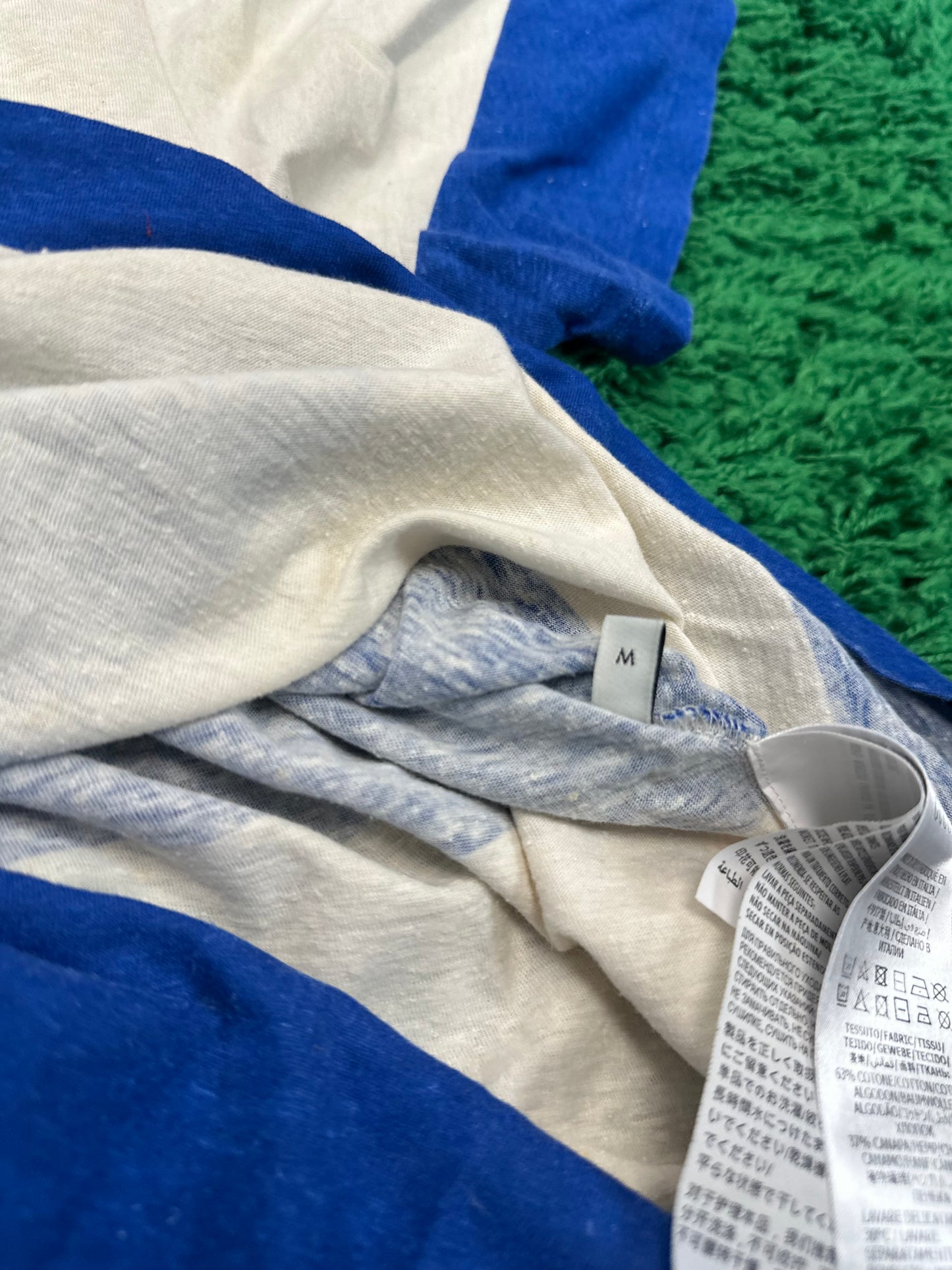 Gucci Striped Blue Tee Size Medium